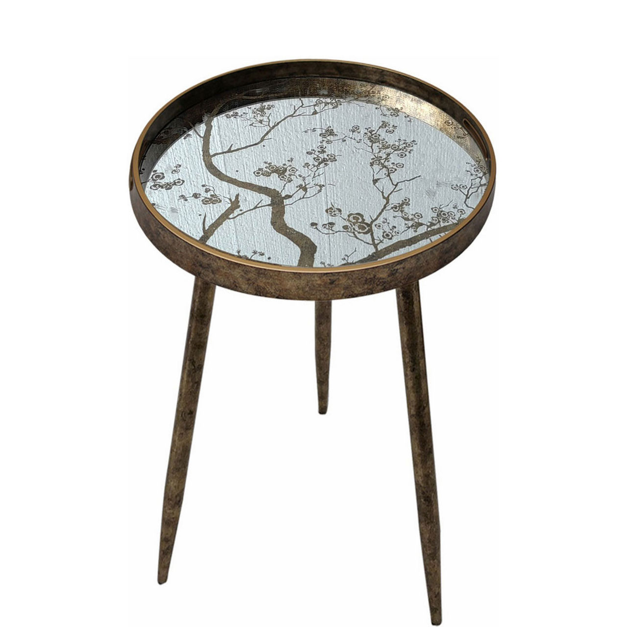 Oriental Tree Round Side Table