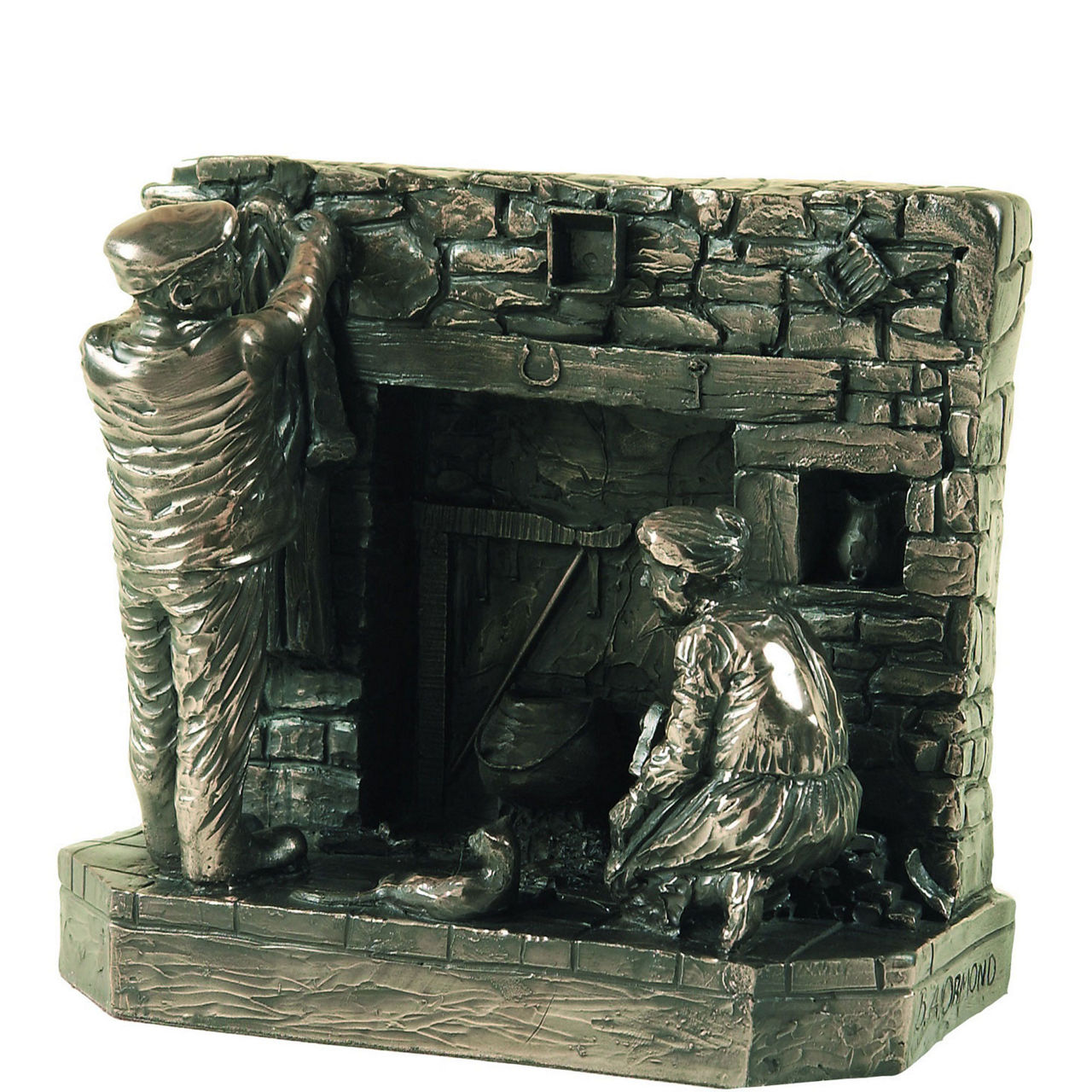 Works Done Bronze Figurine