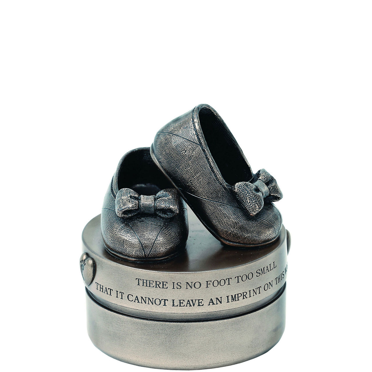 Baby Girl Booties Bronze Trinket Box