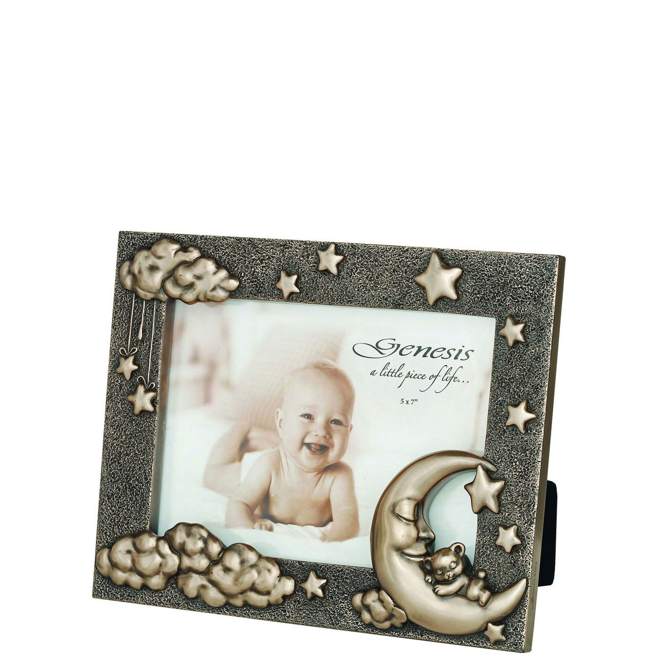 Moon & Teddy Bronze Photo Frame 5 x 7in