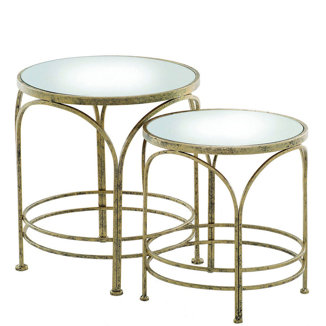 Ethan Round Nest of Tables Two-Piece Set