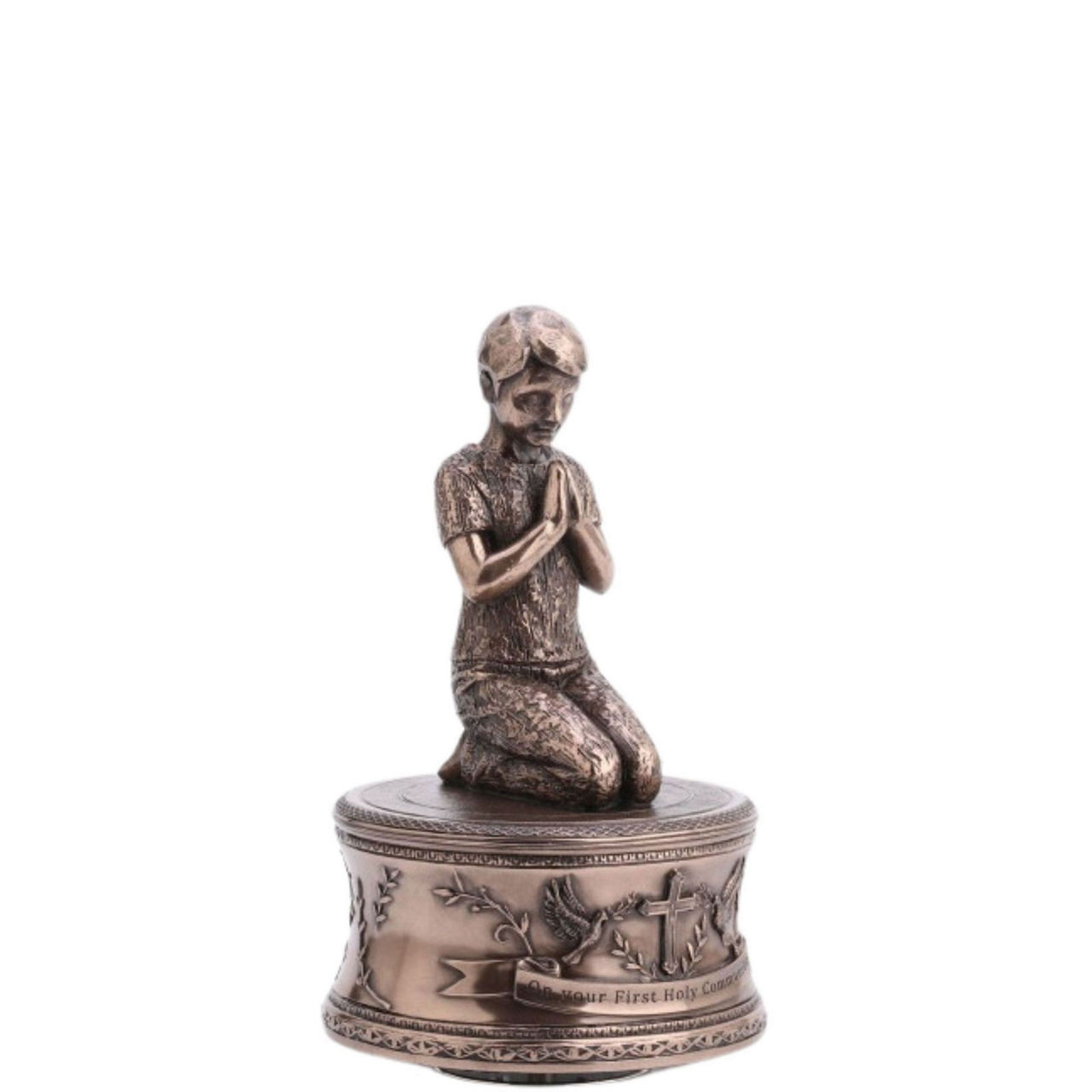 First Holy Communion Bronze Music Box