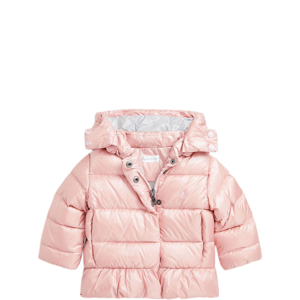 Metallic Polo Player Logo Down Jacket 9-24 Months