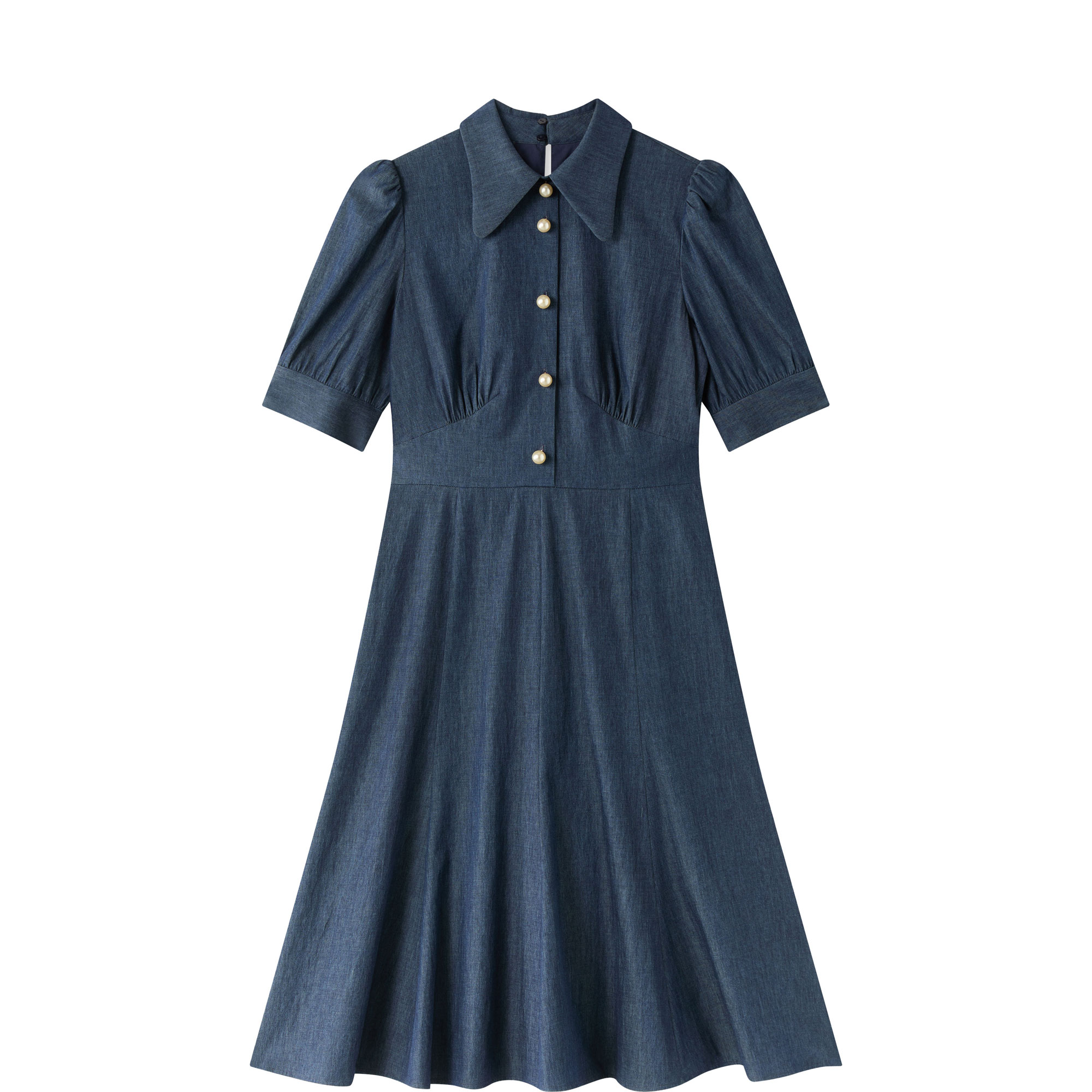 Esme Pearl Flared Shirt Dress