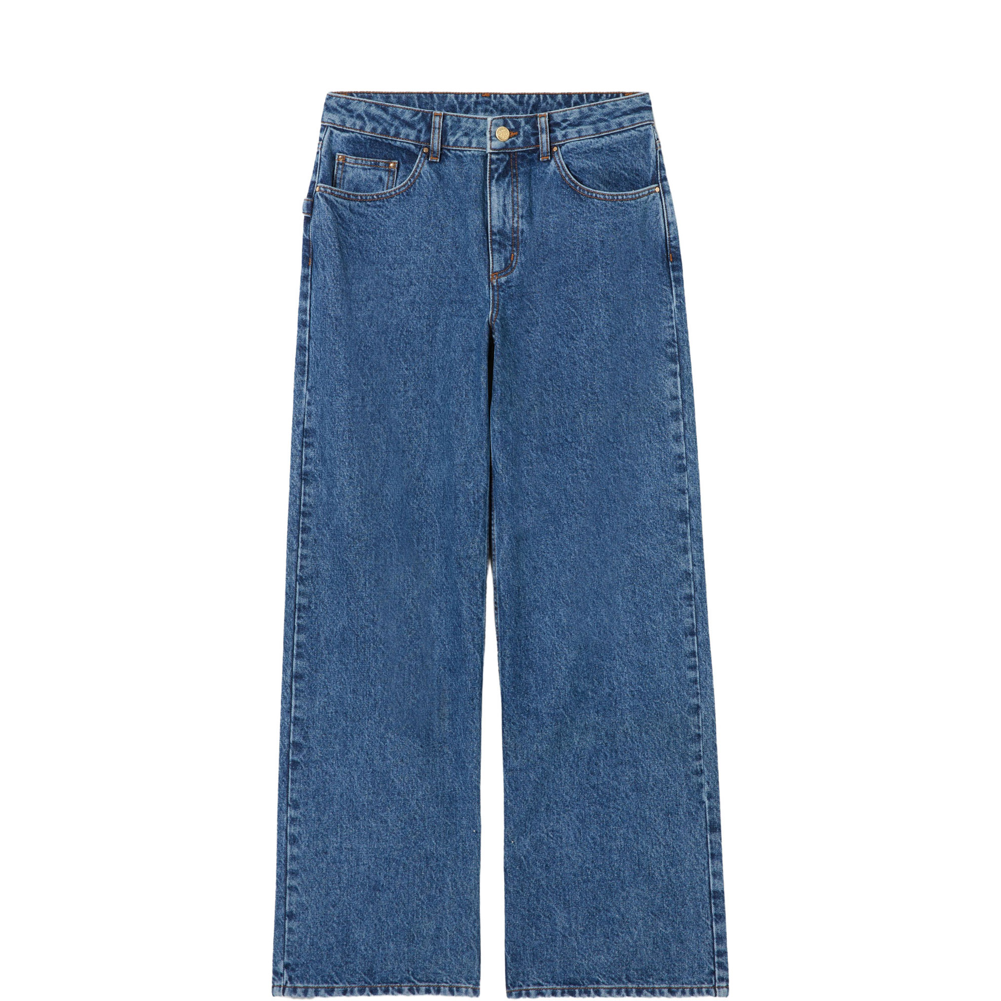 Wide Leg Denim Jeans