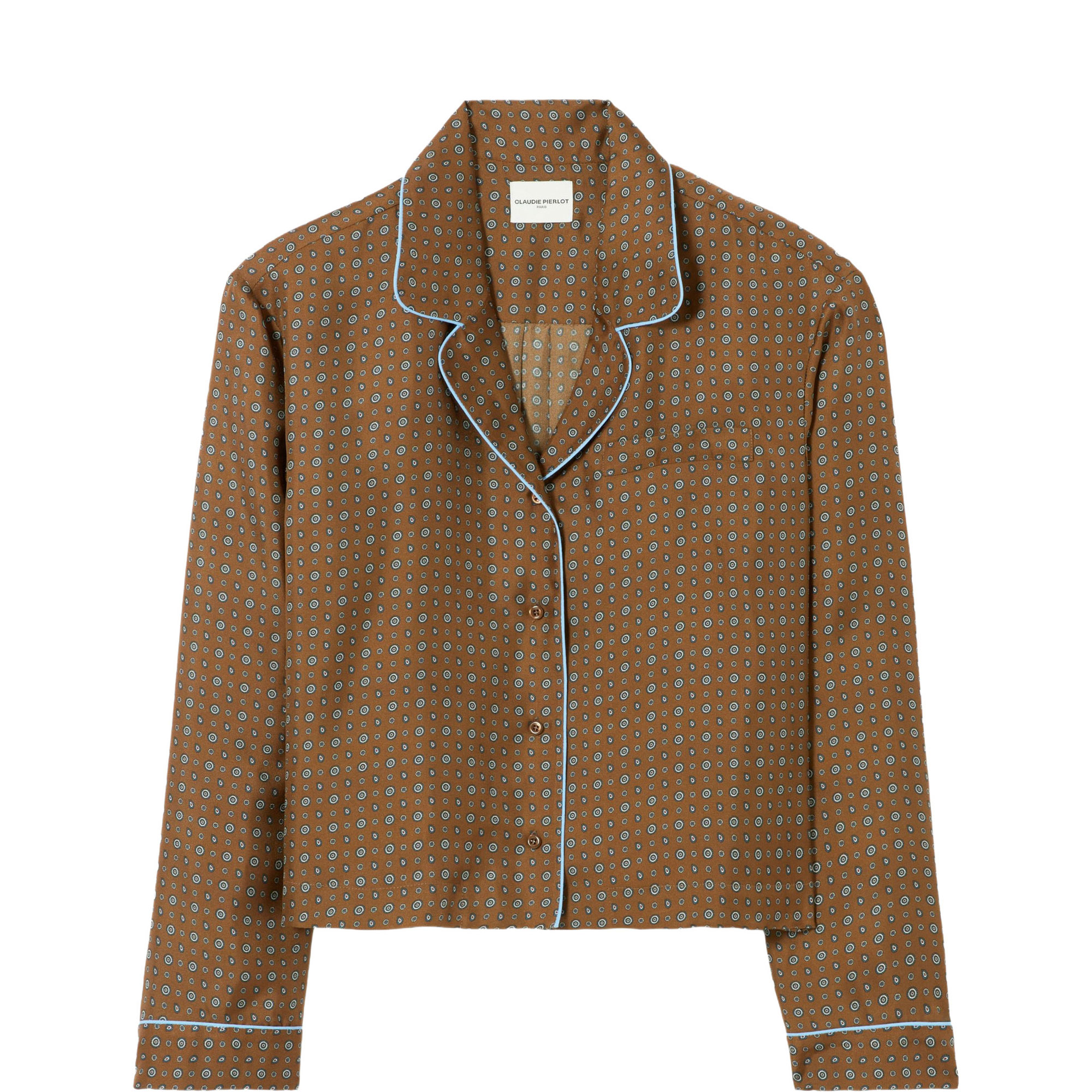 Geometric Silk Shirt