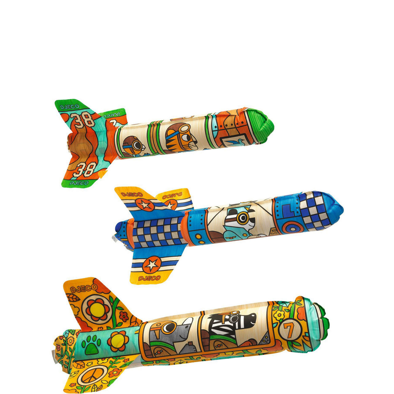 To the Sky Inflatable Plane Colouring Kit
