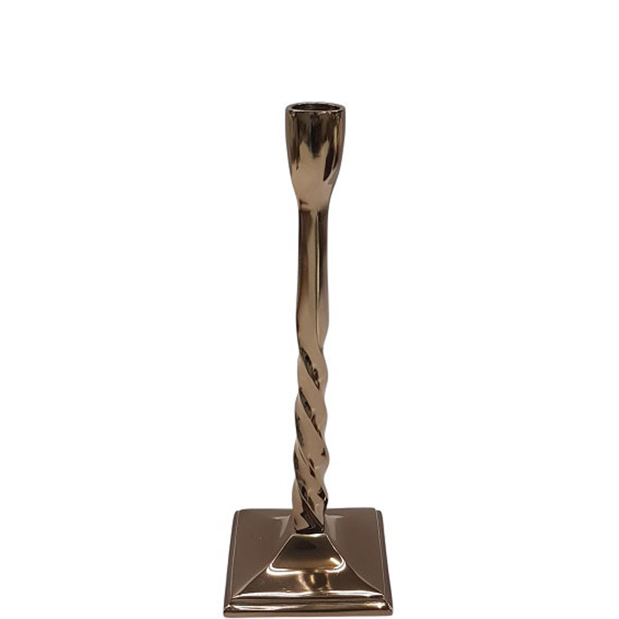 Twisted Tapered Stem Candlestick Small