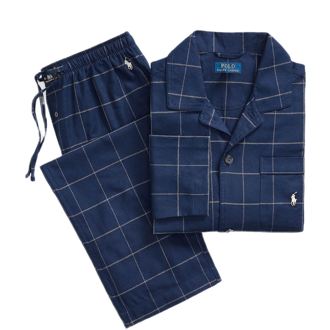 Polo Player Logo Flannel Pyjama Set