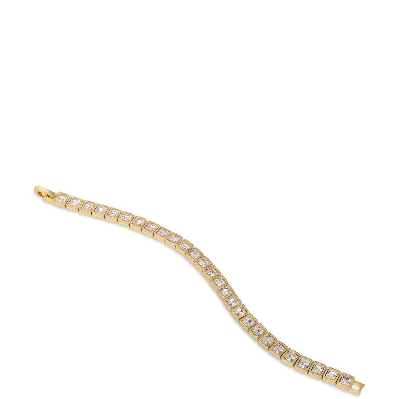 Tennis Square Stone Bracelet