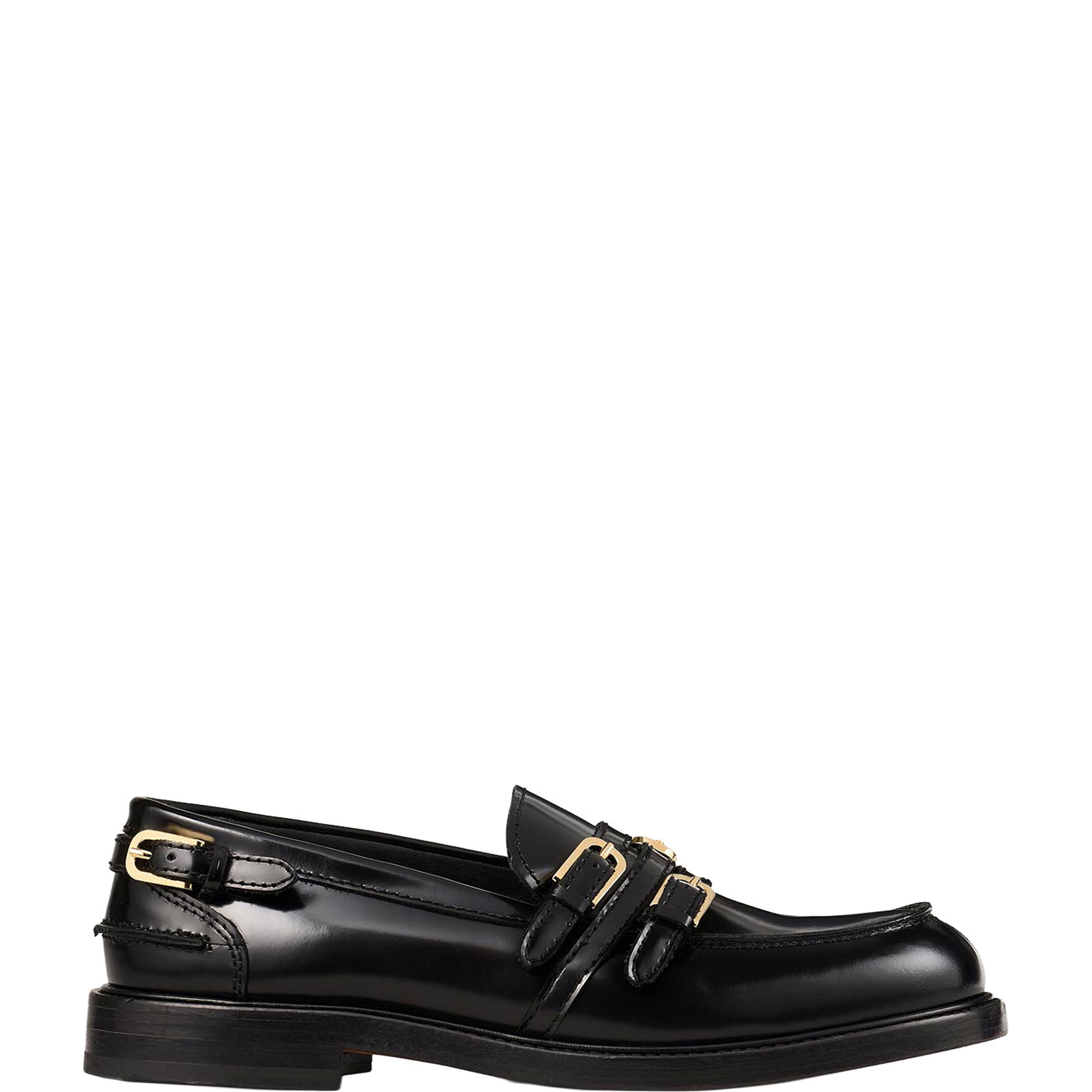 Buckle Leather Loafers