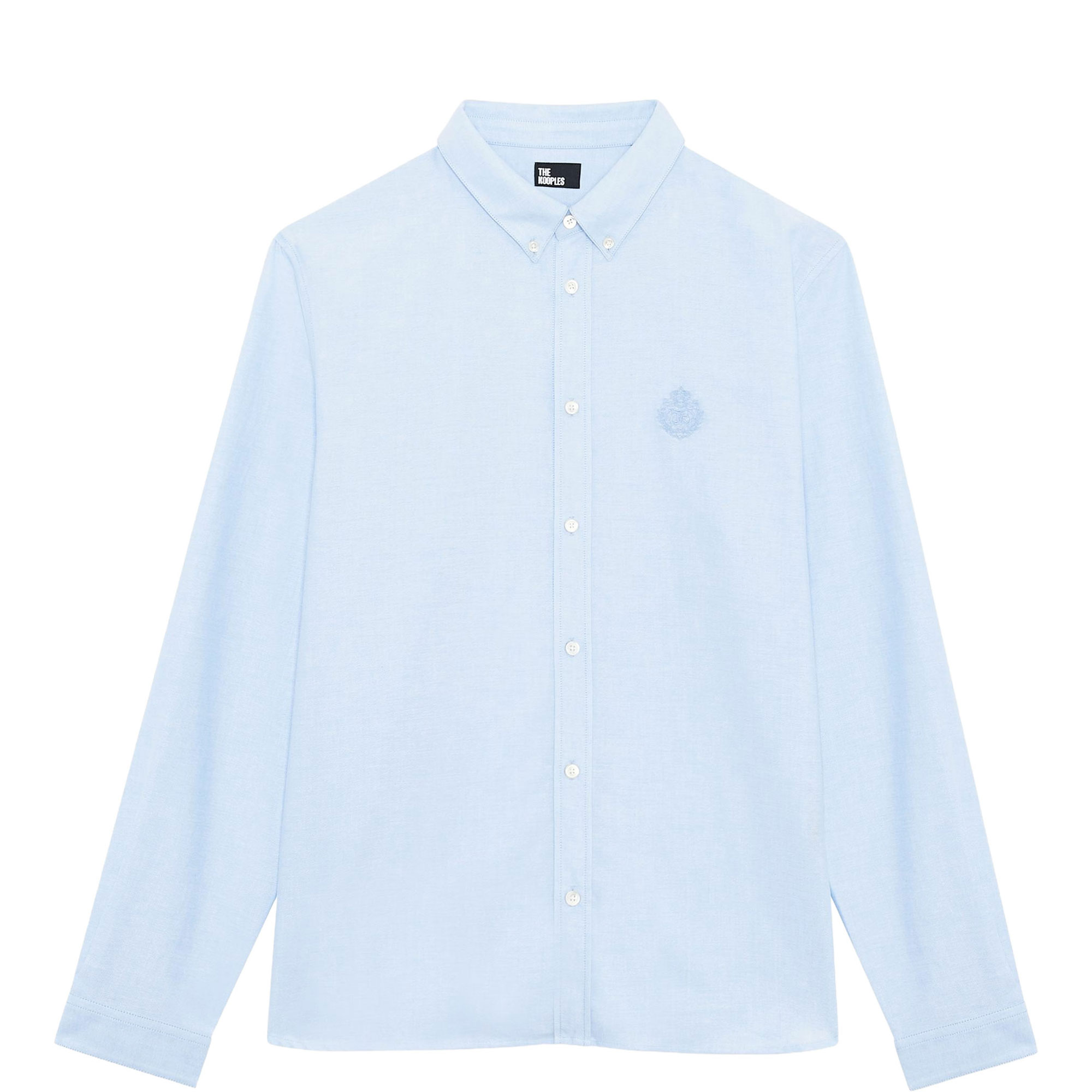 Logo Embroidered Single Cuff Formal Shirt