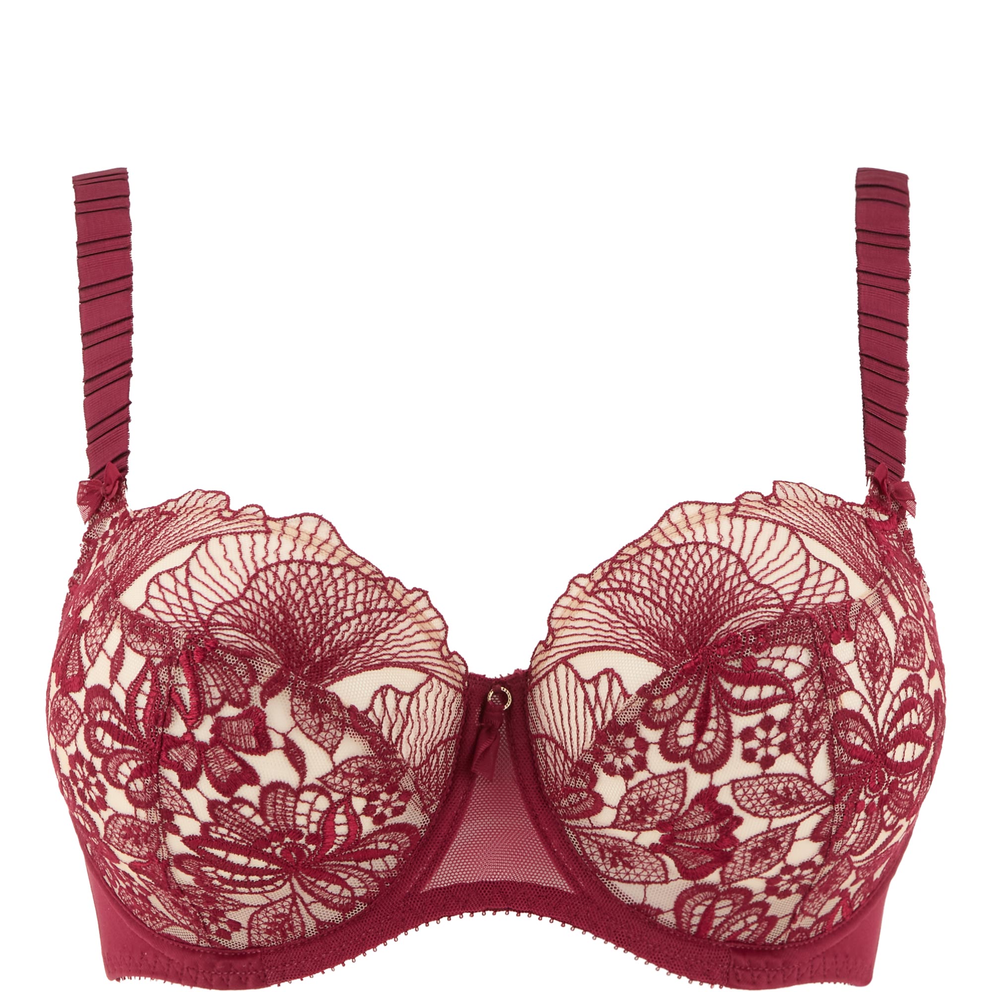 Agathe Floral Lace Balcony Bra
