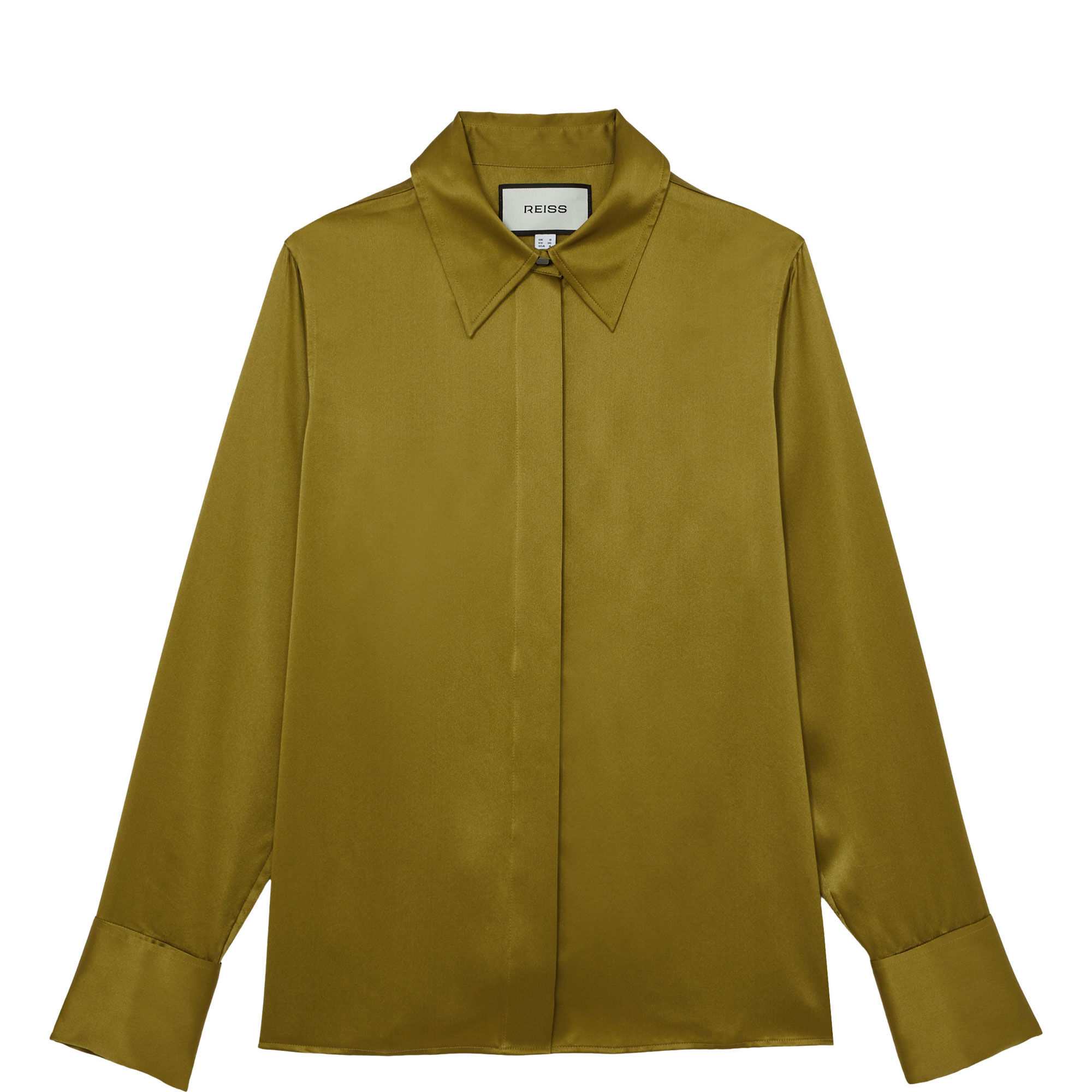 Ameira Double Cuff Regular Fit Silk Shirt