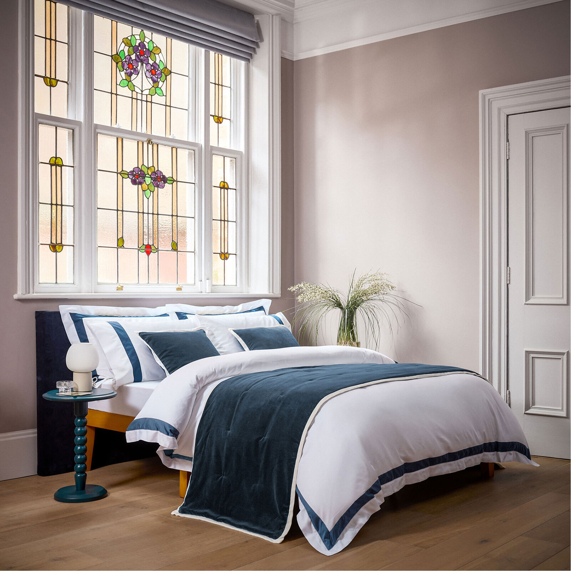 Balmoral Duvet Set Navy Blue