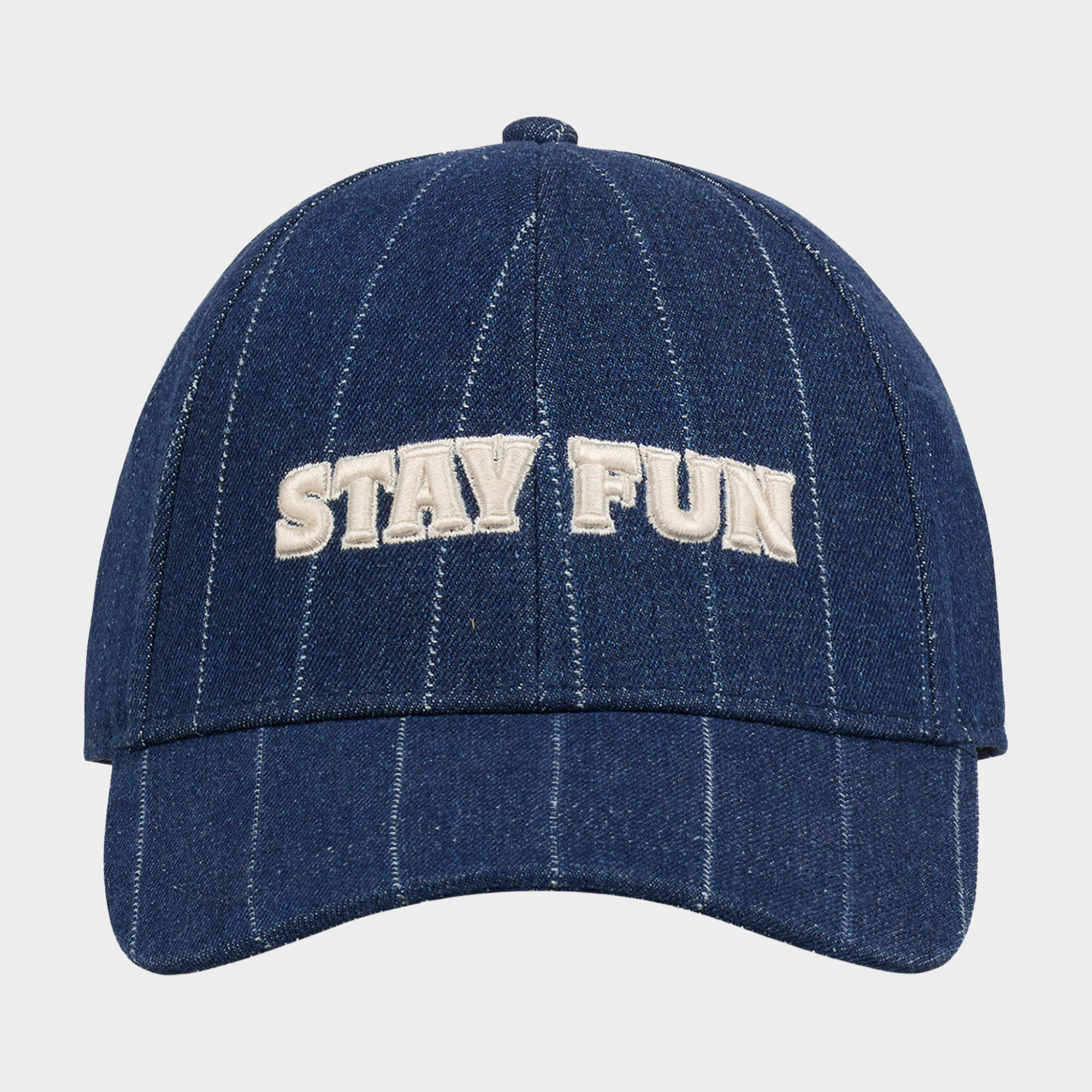 Hizzie Logo Pinstripe Denim Cap