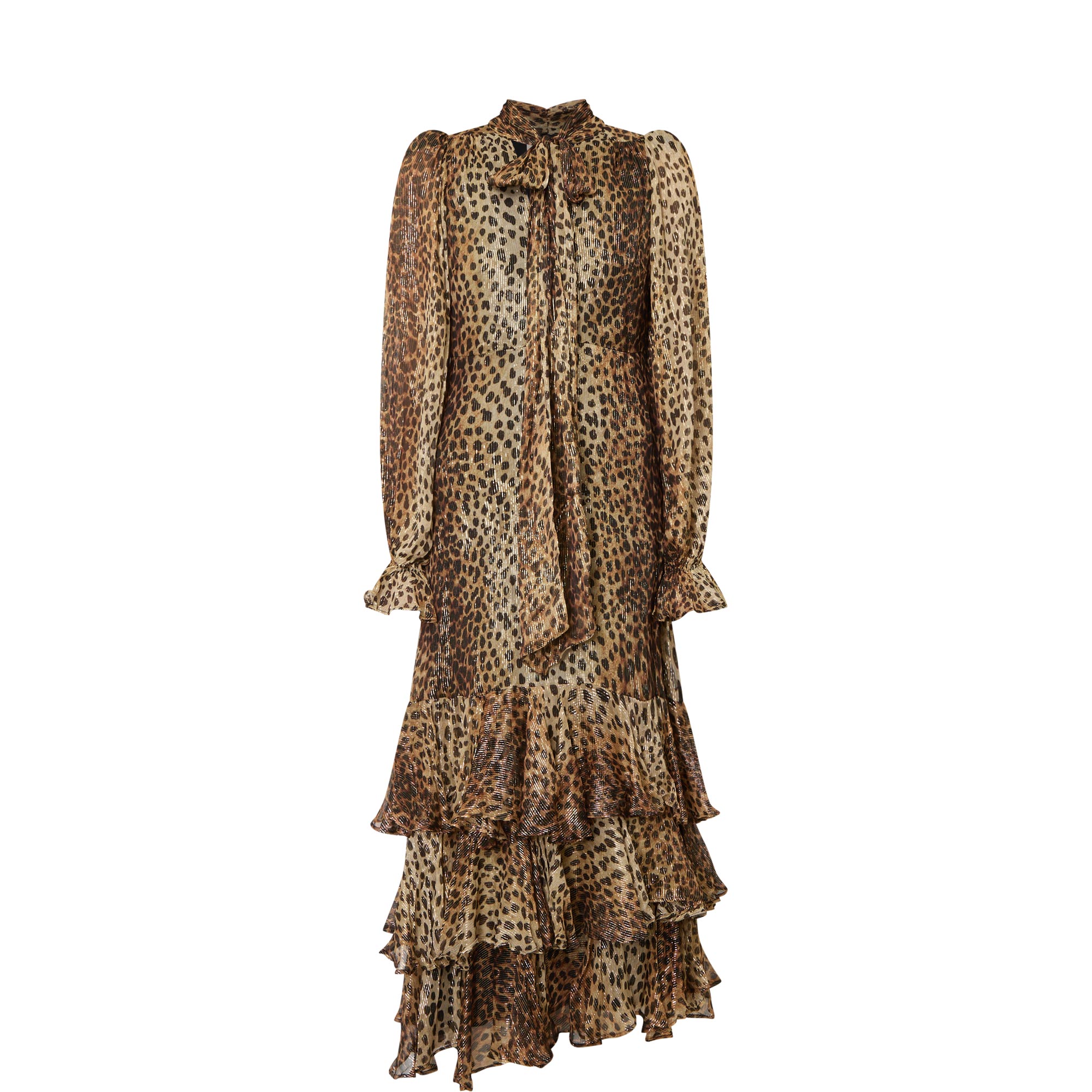 Farrah Cheetah Tiered Dress