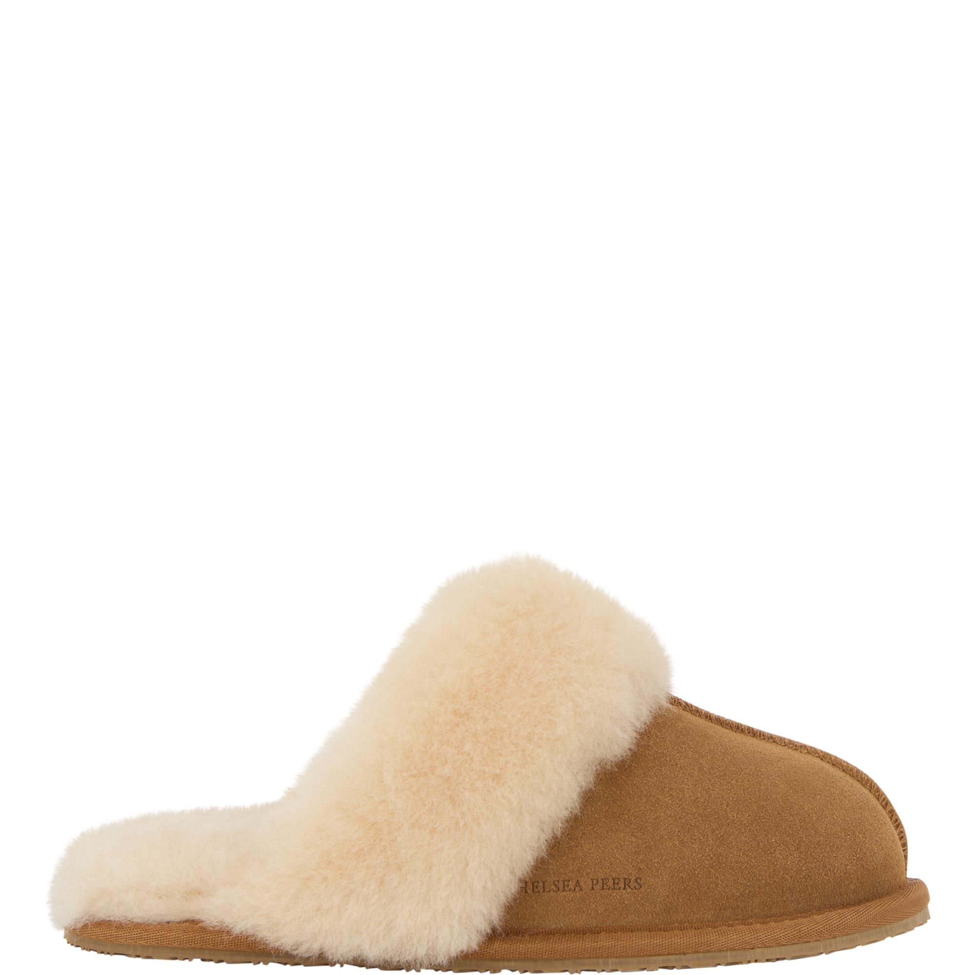 Suede Sheepskin Mule Slippers