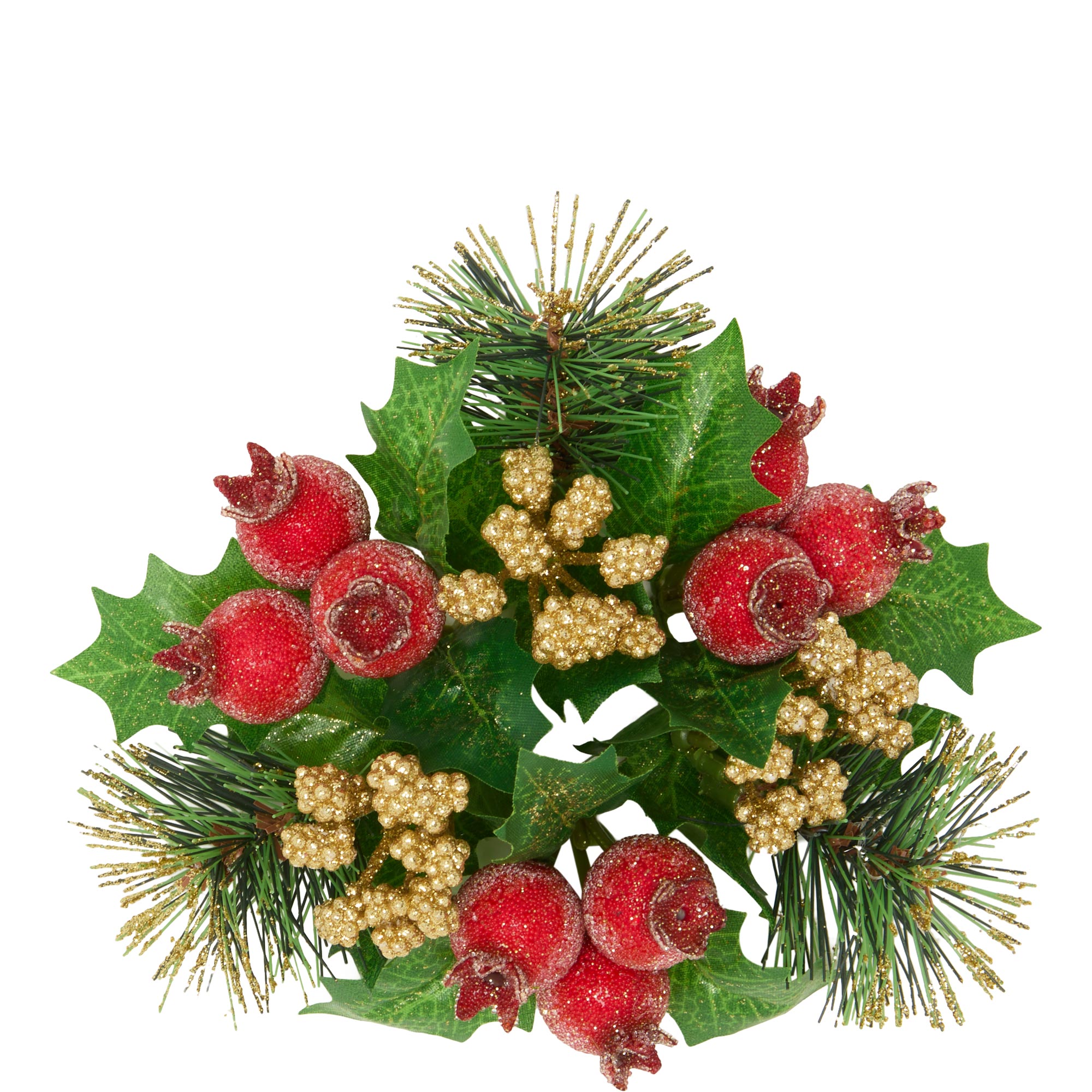 Christmas Berry Candle Wreath
