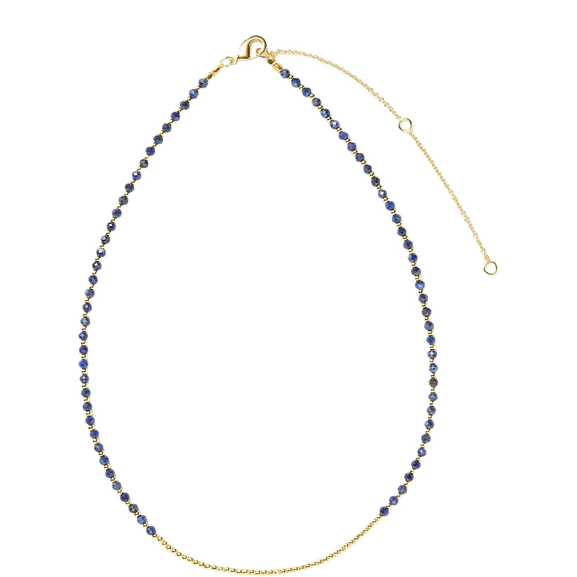 Lapis Lazuli Ibiza Beaded Necklace