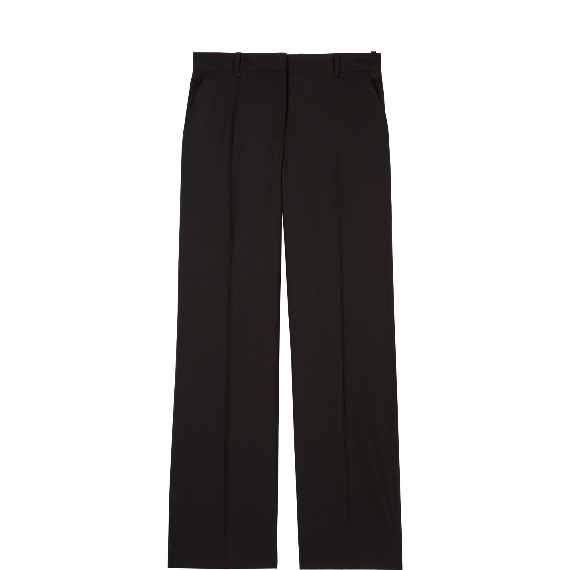 Straight Leg Wool Trousers