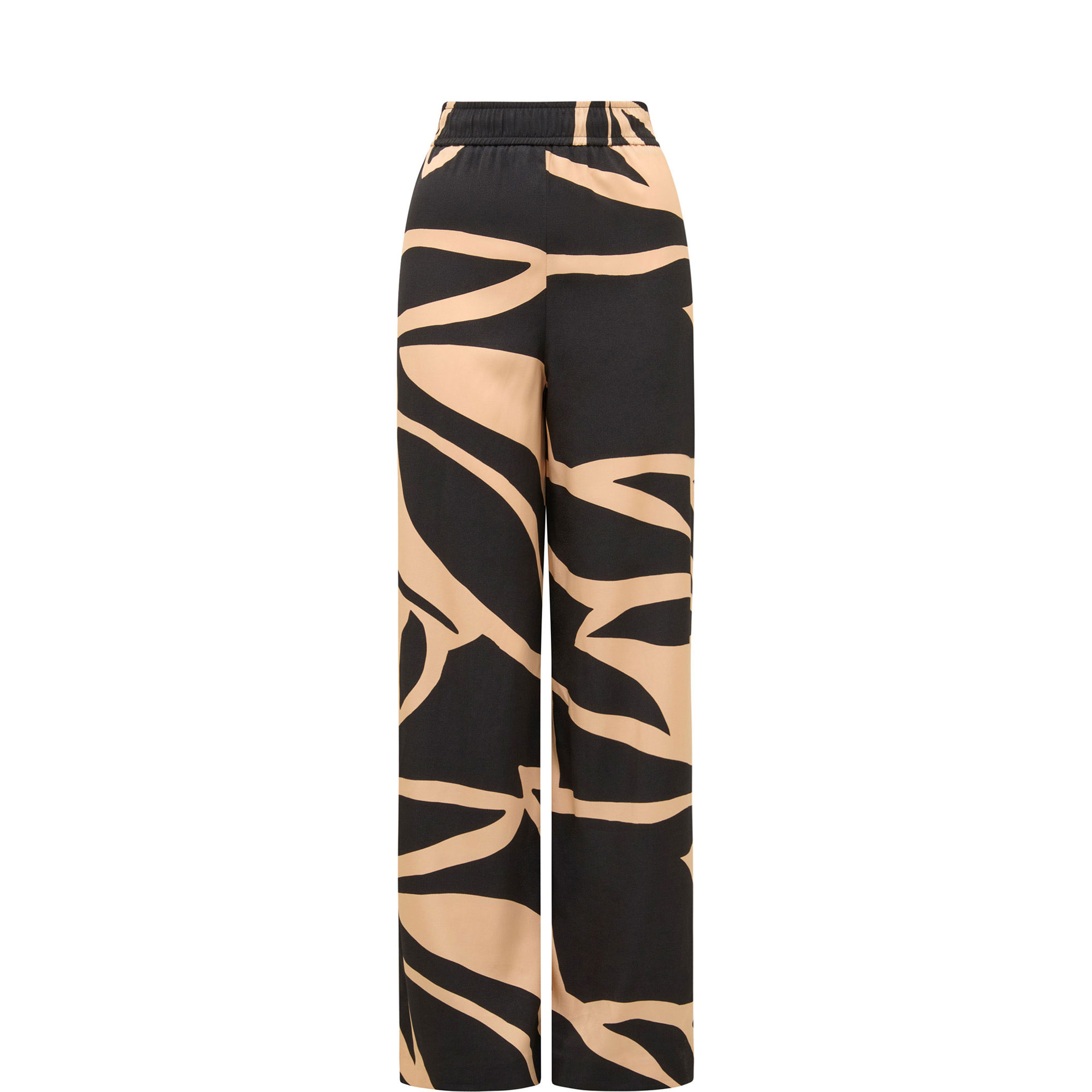 Ayla High-Rise Printed Palazzo Trousers