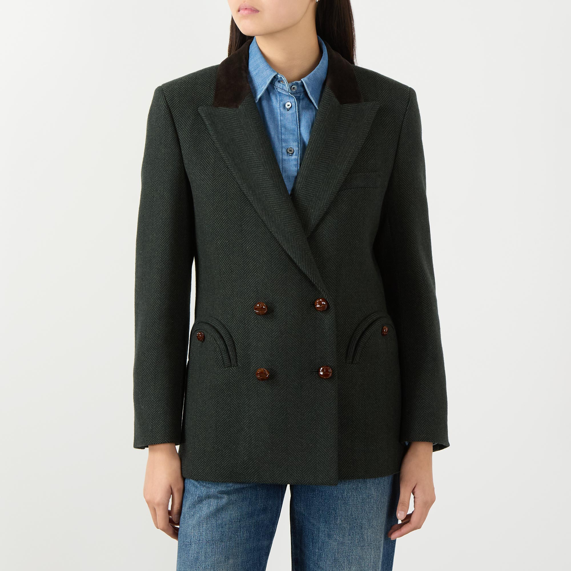 BLAZE MILANO Cheveyo Double-Breasted Blazer