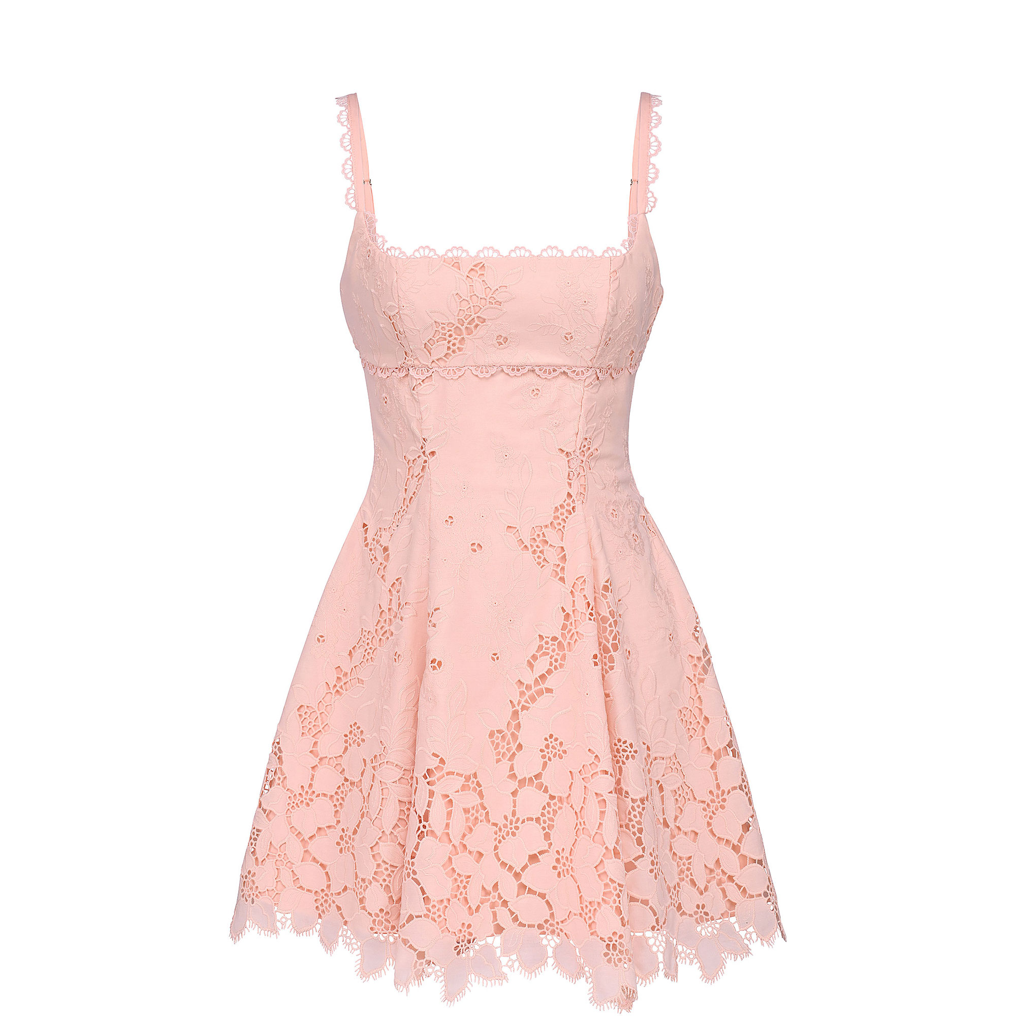 Isla Broderie Anglaise Lace Mini Dress