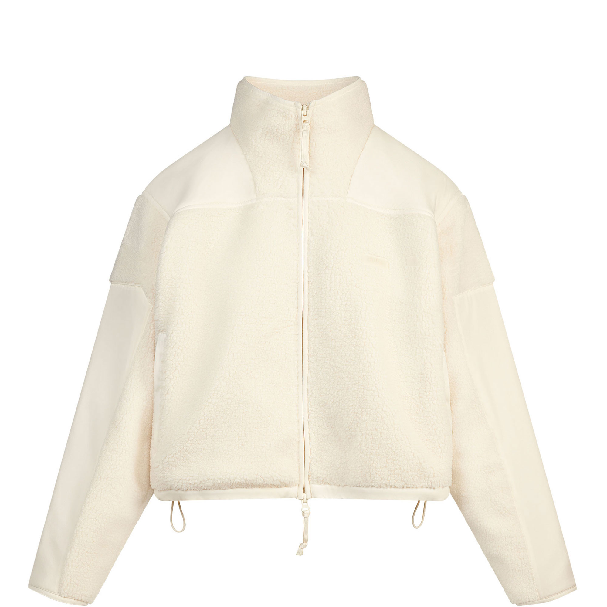Boxy Zip Up Jacket Ecru