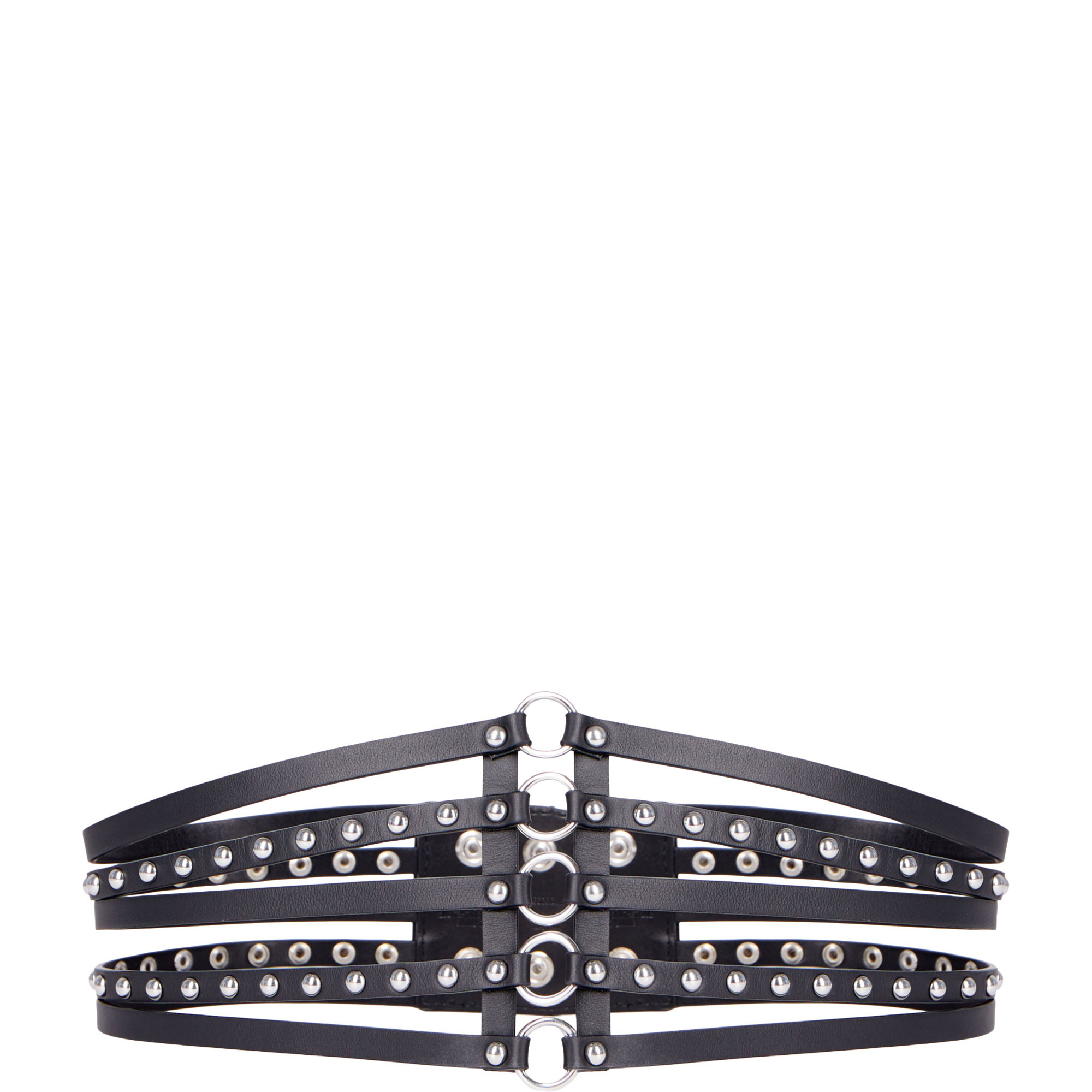 Studded Leather Corset Belt