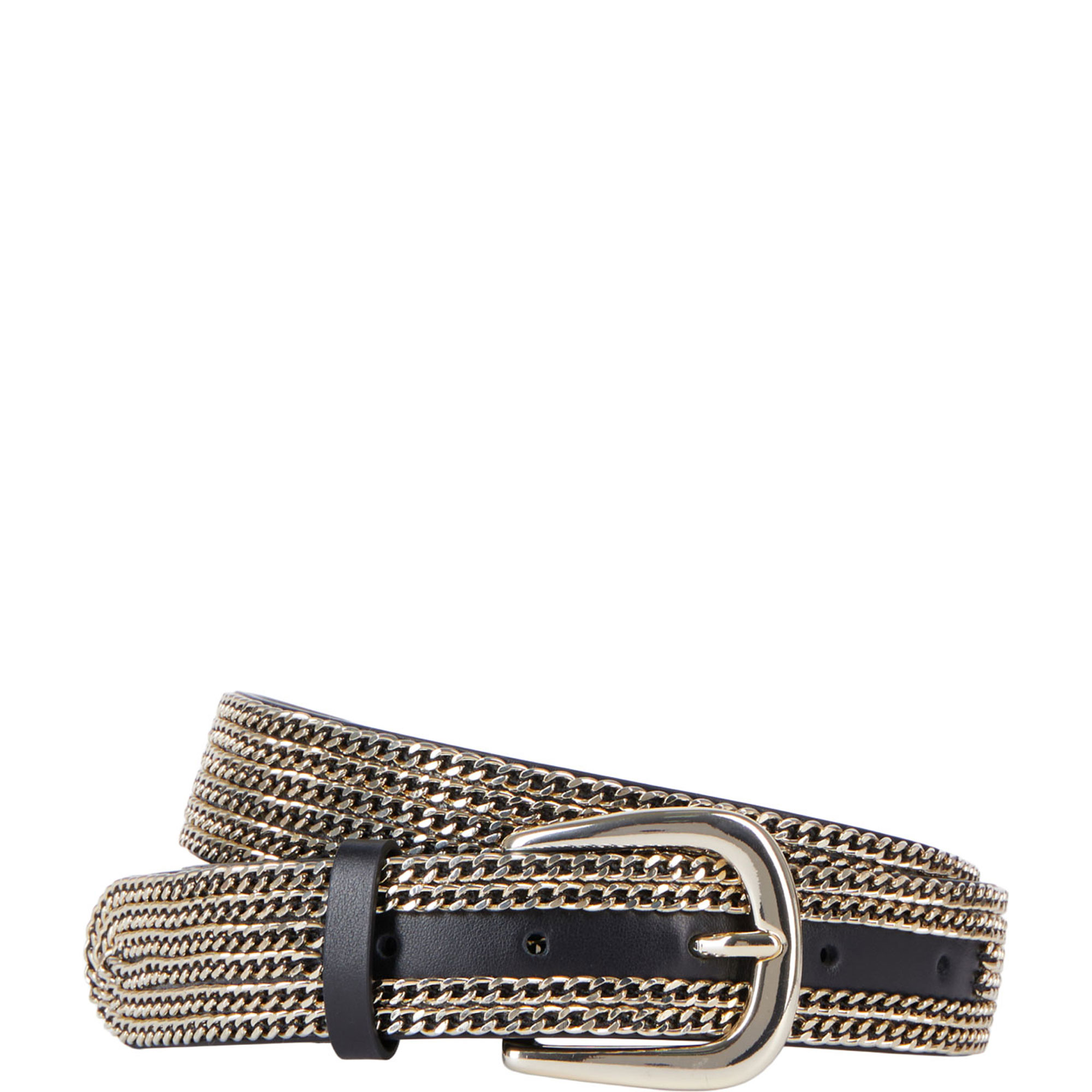 Chained Leather Belt