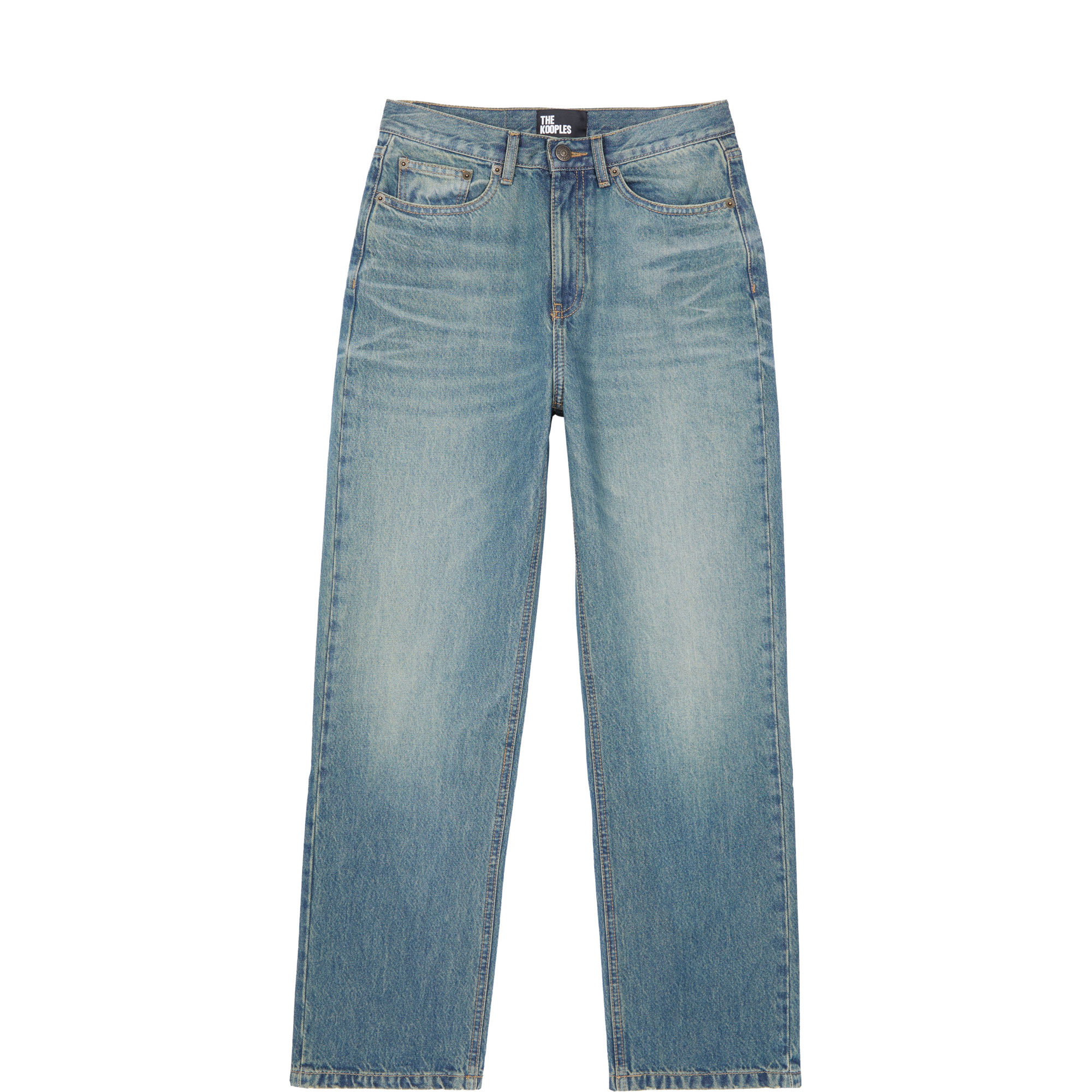Boyfriend Low-Rise Straight Leg Jeans