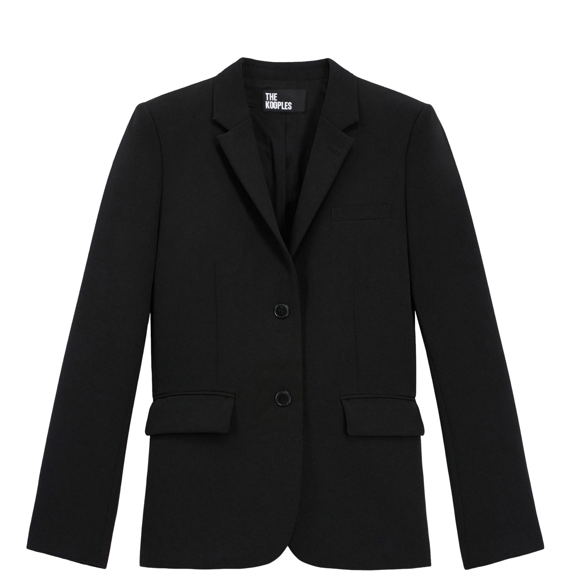 Single-Breasted Cr&ecirc;pe Blazer