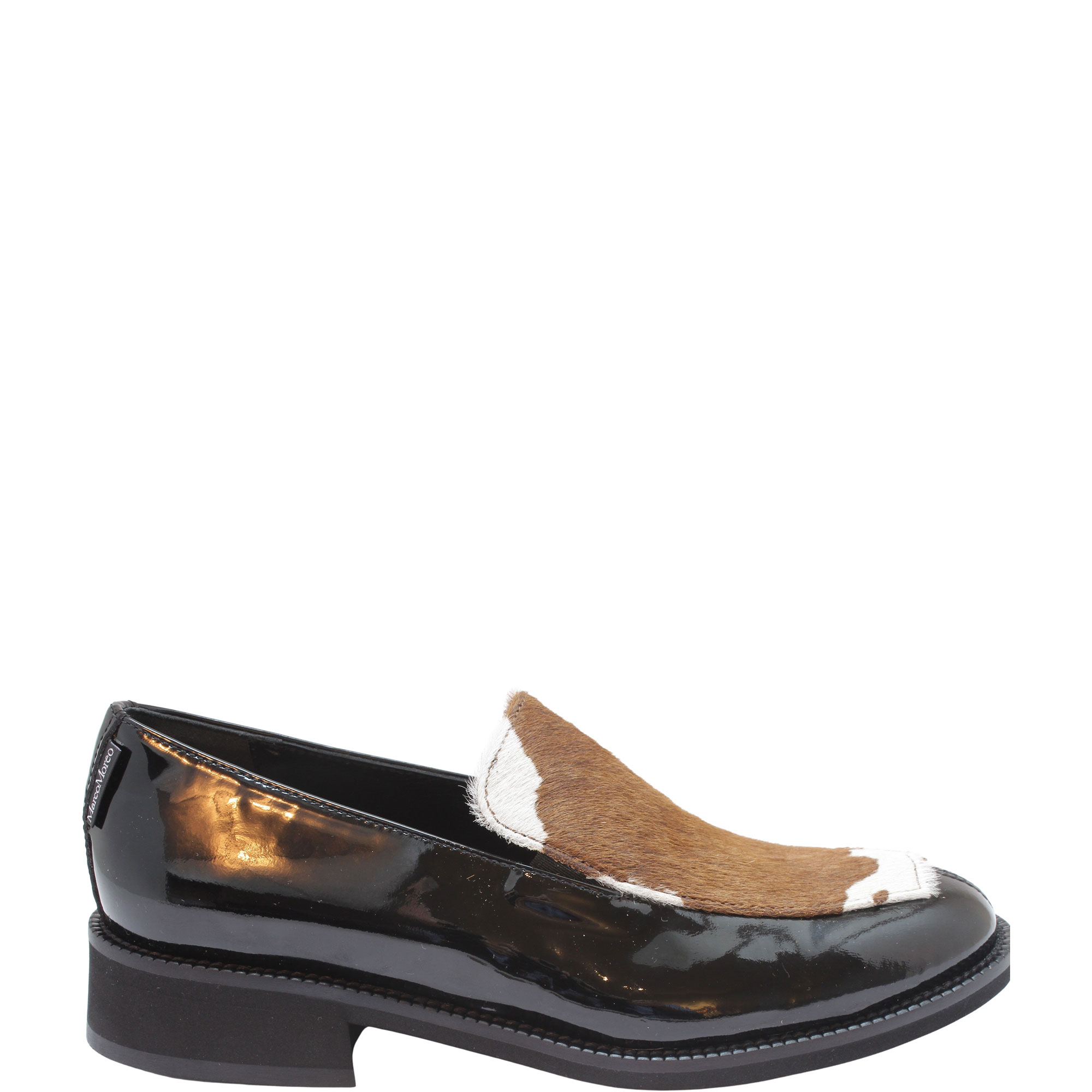 Alise Cow Print Loafers