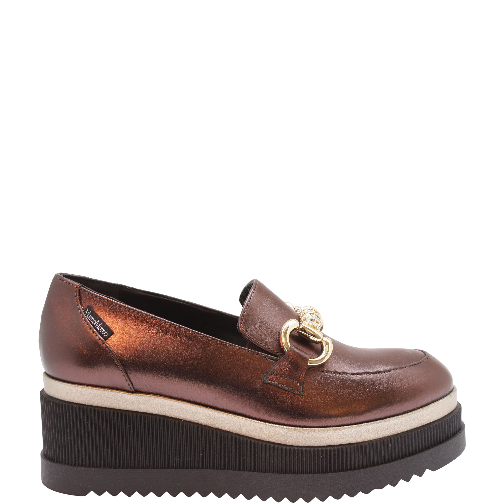 Ilaria Metallic Platform Loafers