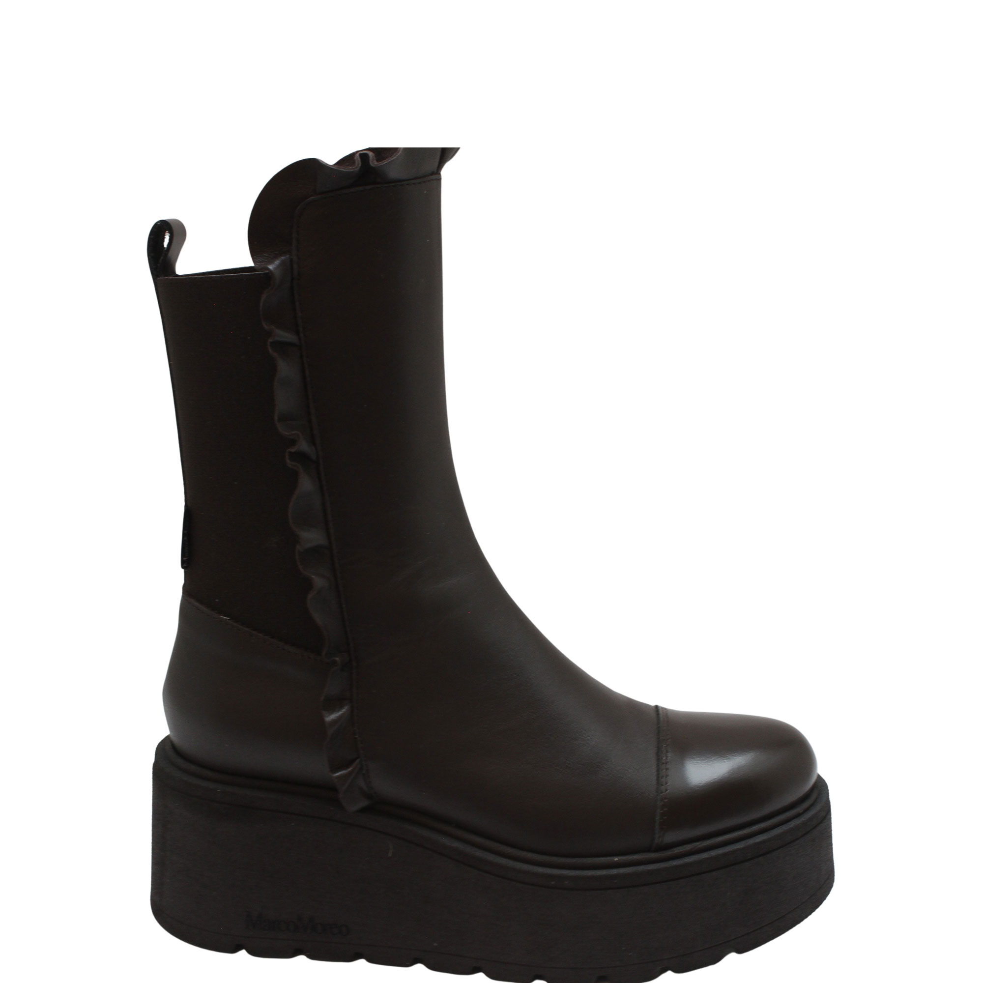 Marlene Ruffle Ankle Boots