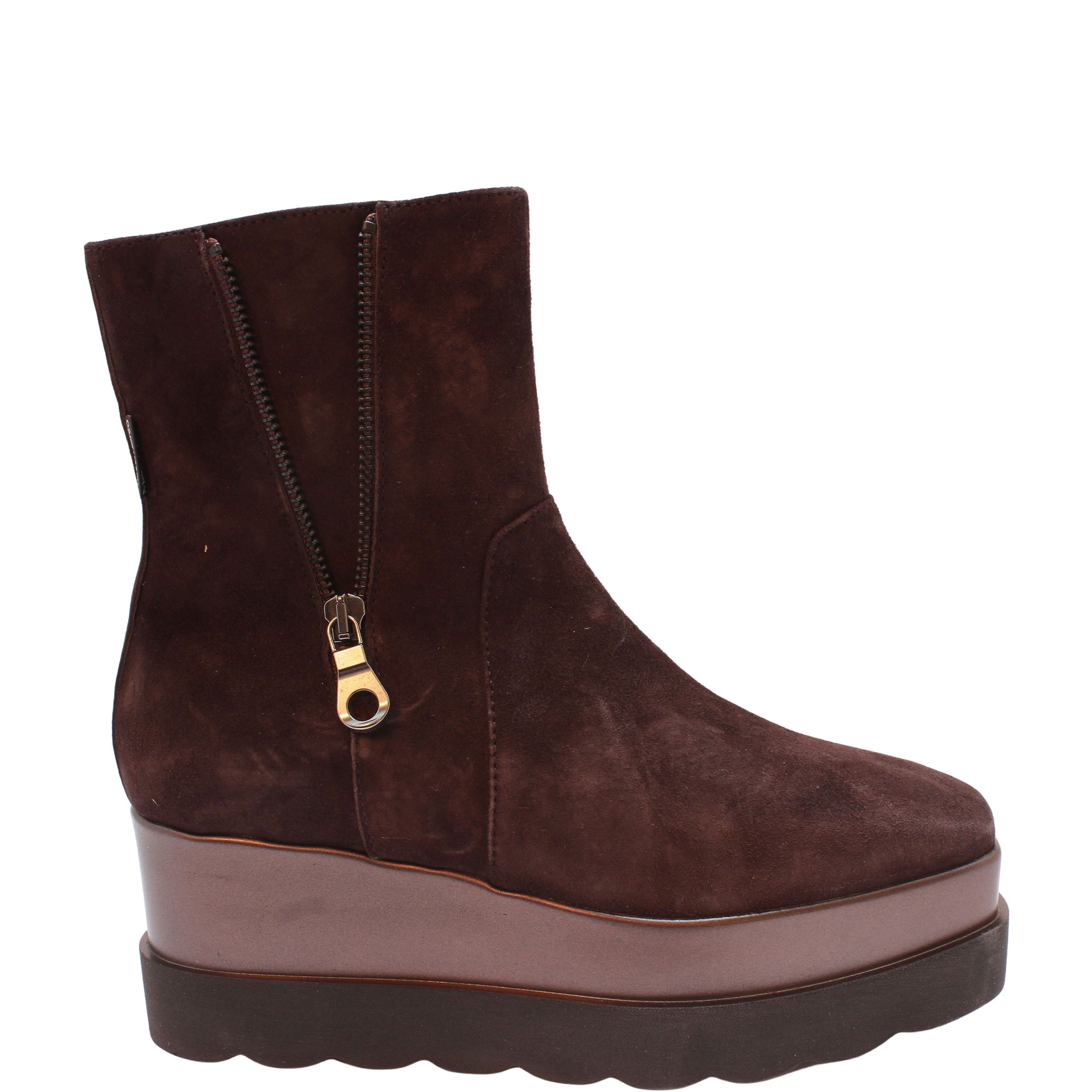 Scarlet Zip Suede Ankle Boots