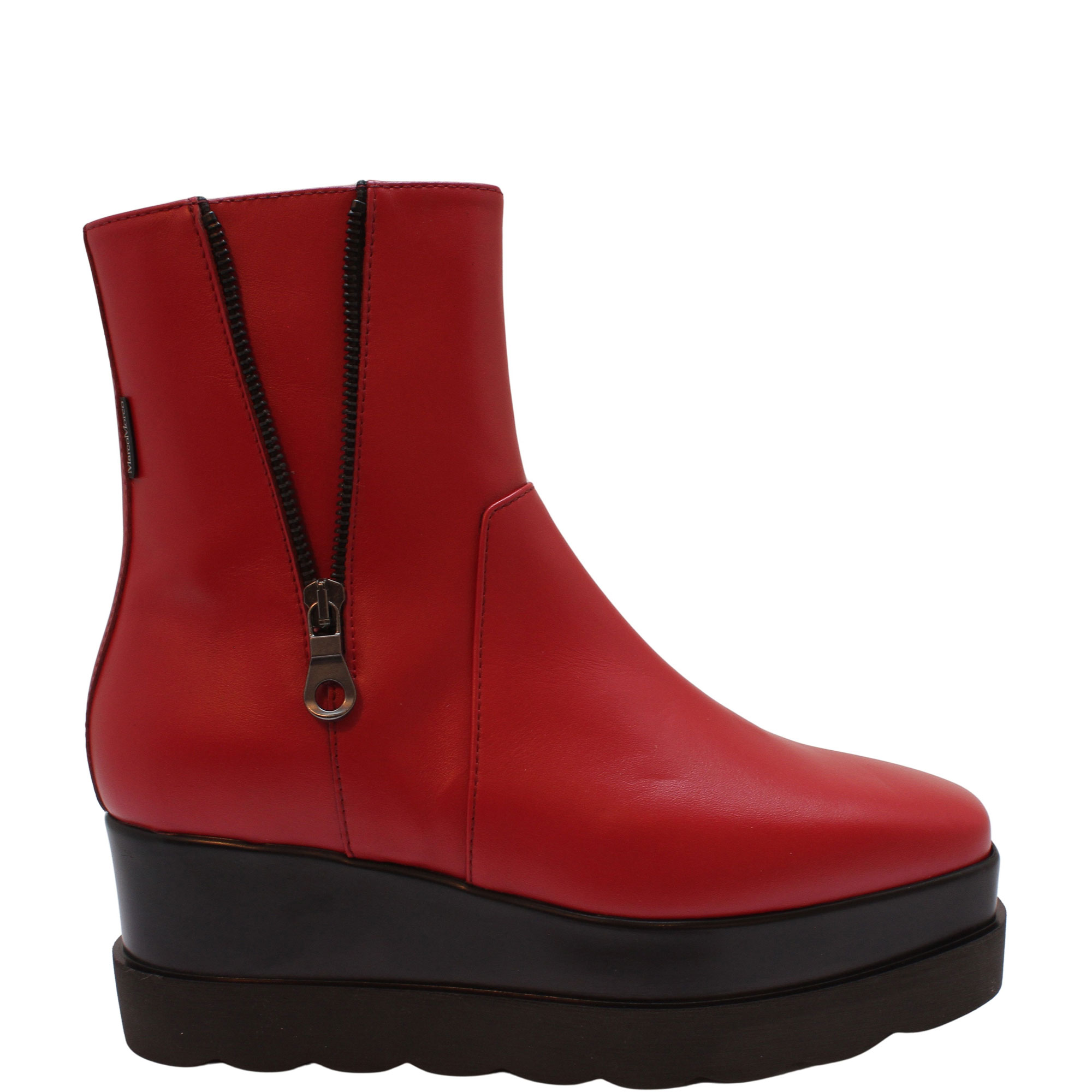 Scarlet Zip Platform Ankle Boots