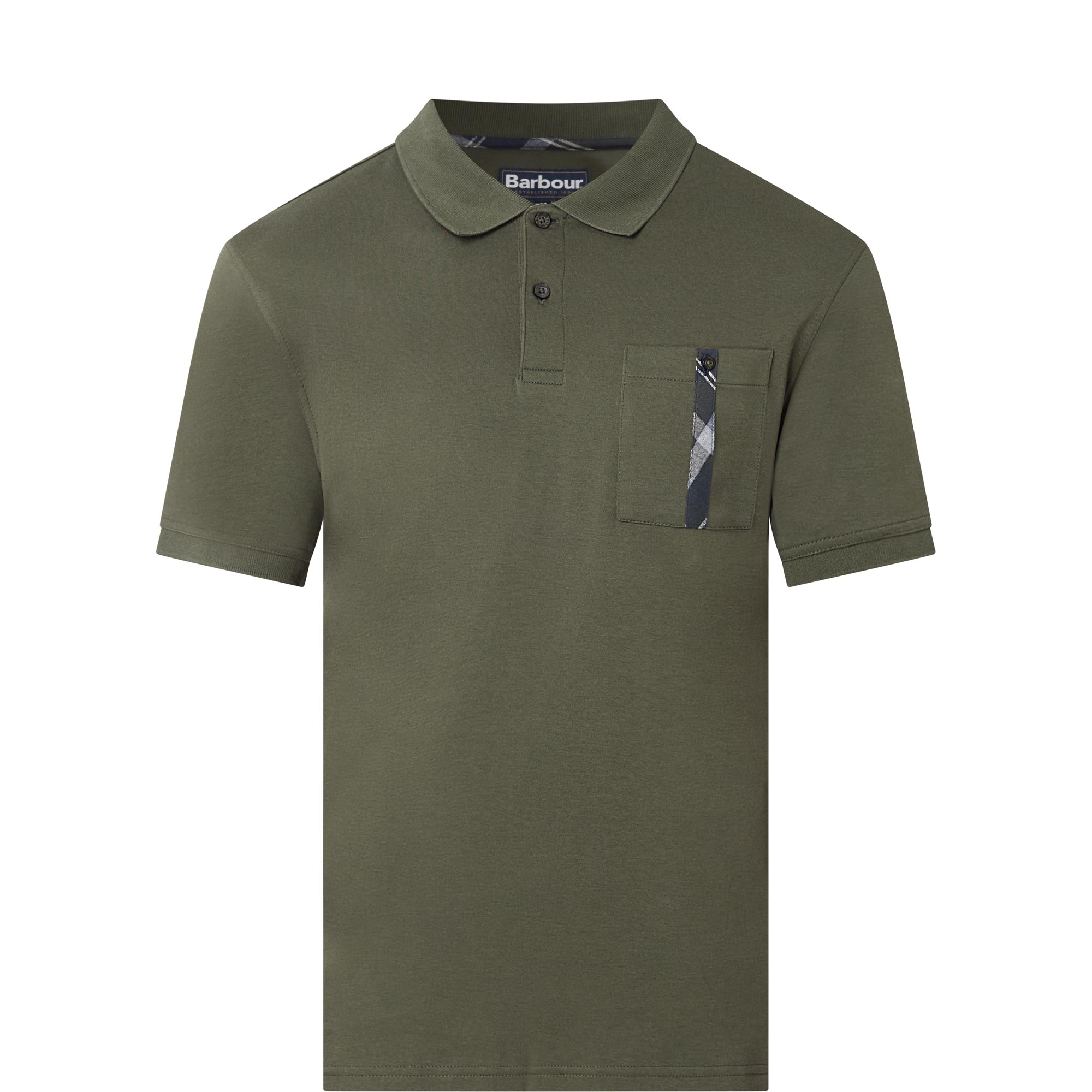 Thornaby Tartan Pocket Polo Shirt