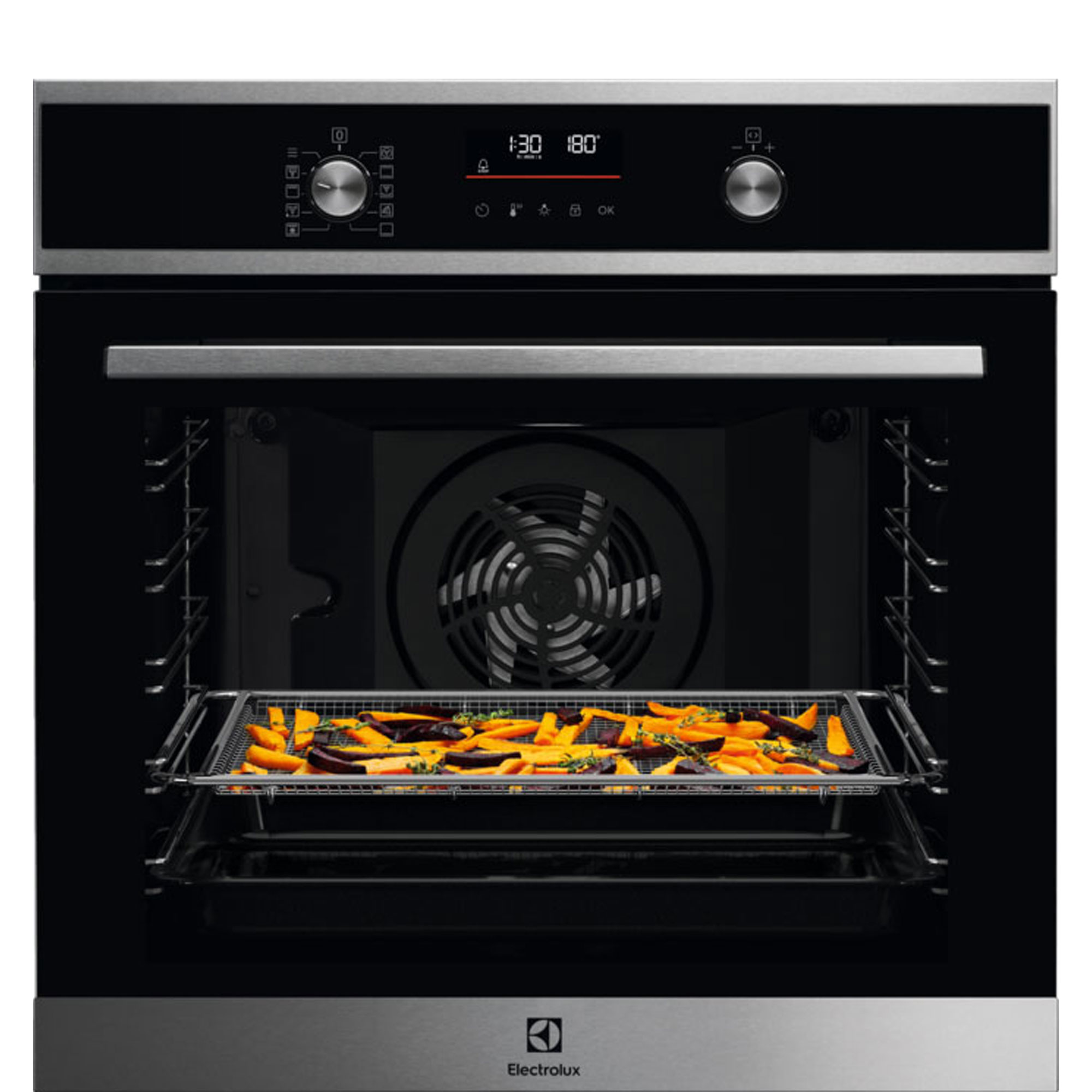 72L Multifunction Oven with Pyrolytic Cleaning and Air Fry Function