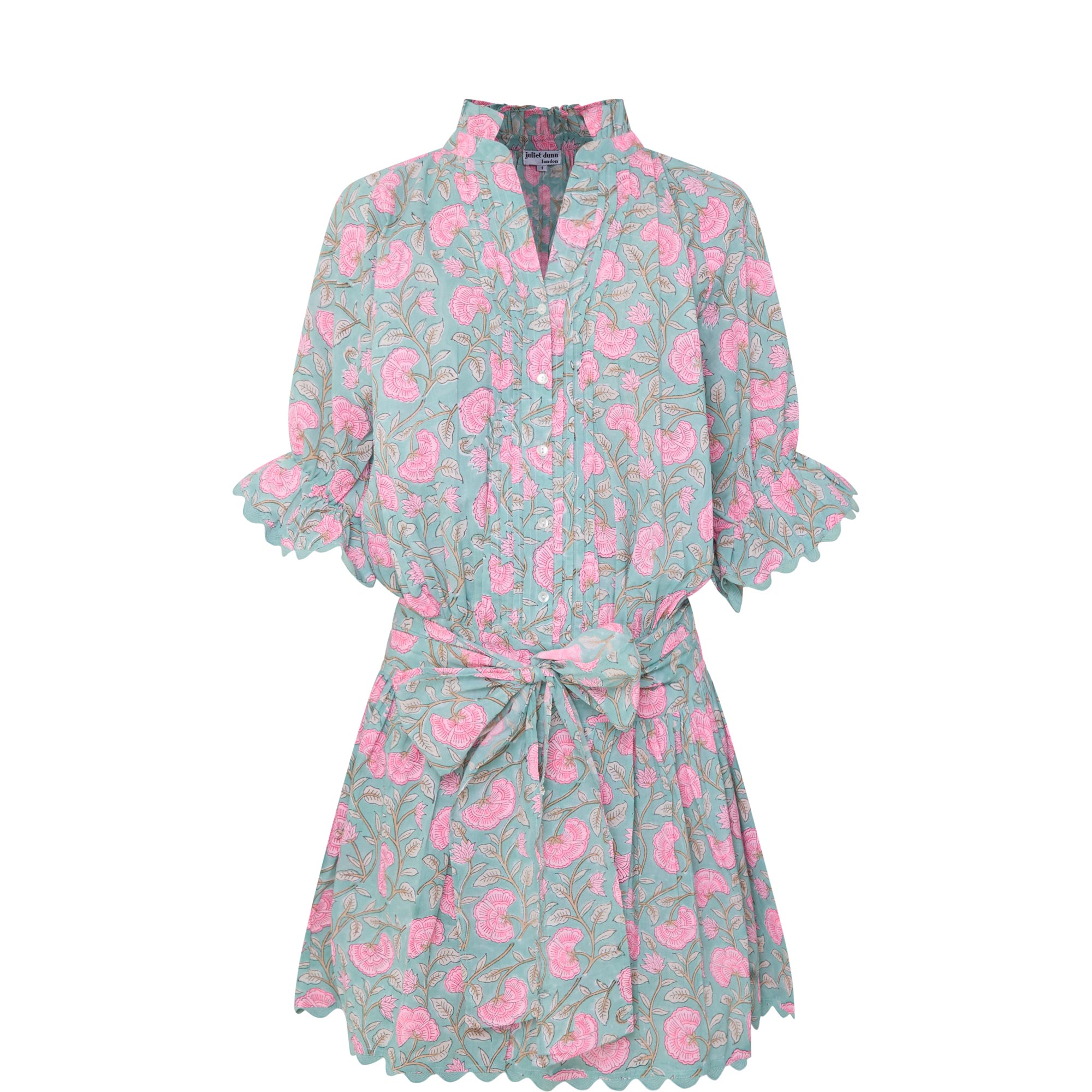Floral Mini Shirt Dress