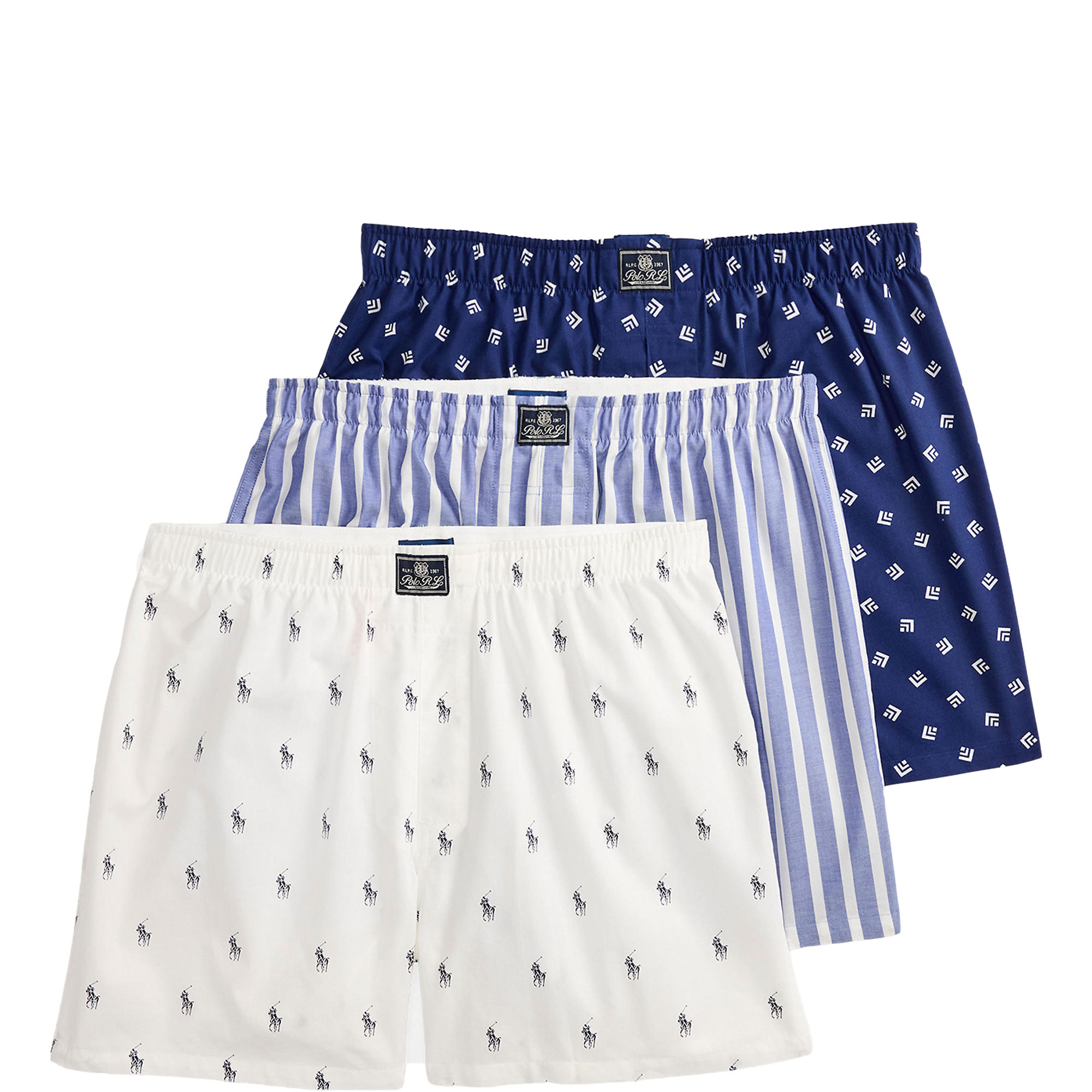 Three-Pack Logo Printed Boxers