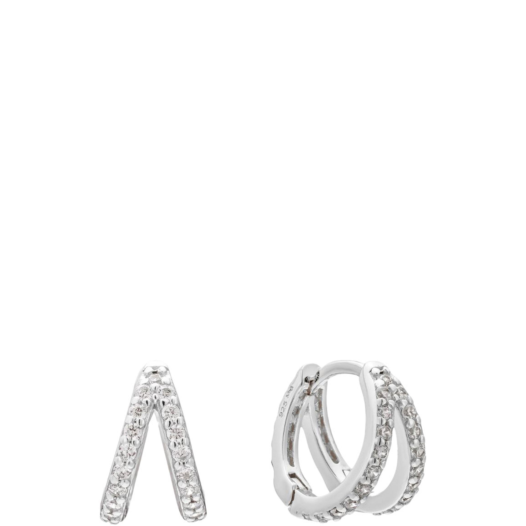 Mosaic Huggie Earrings