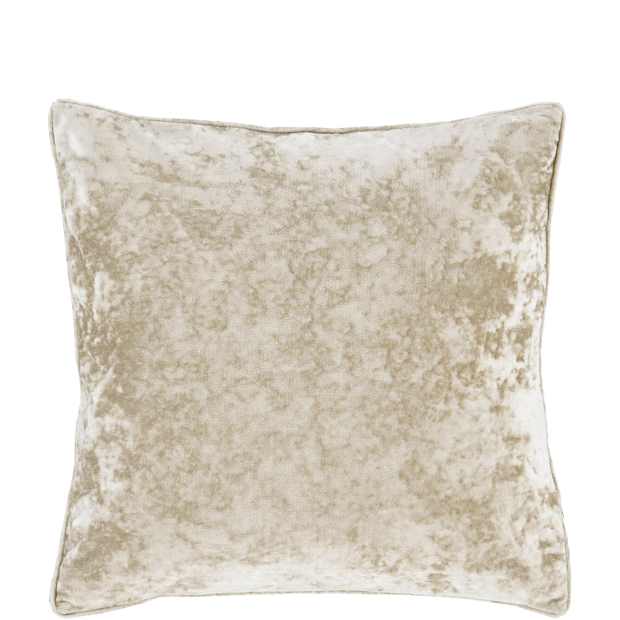 Crushed Velvet Cushion Natural