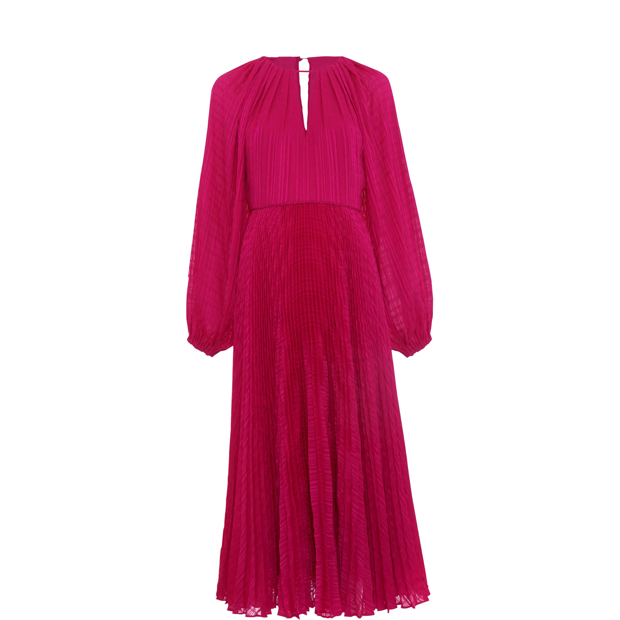 Faye Textured Pleated Dress
