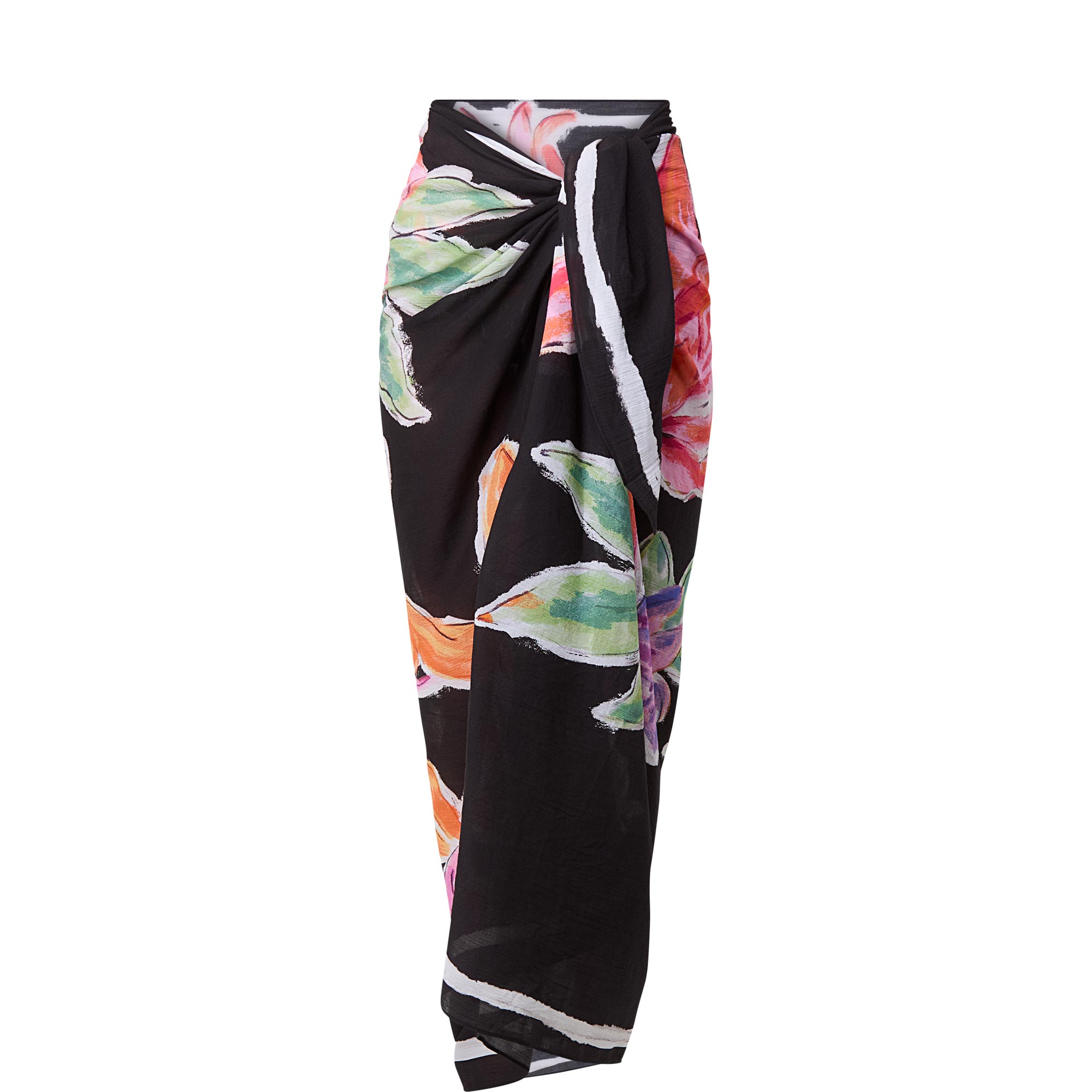 Floral Tie-Fastening Sarong