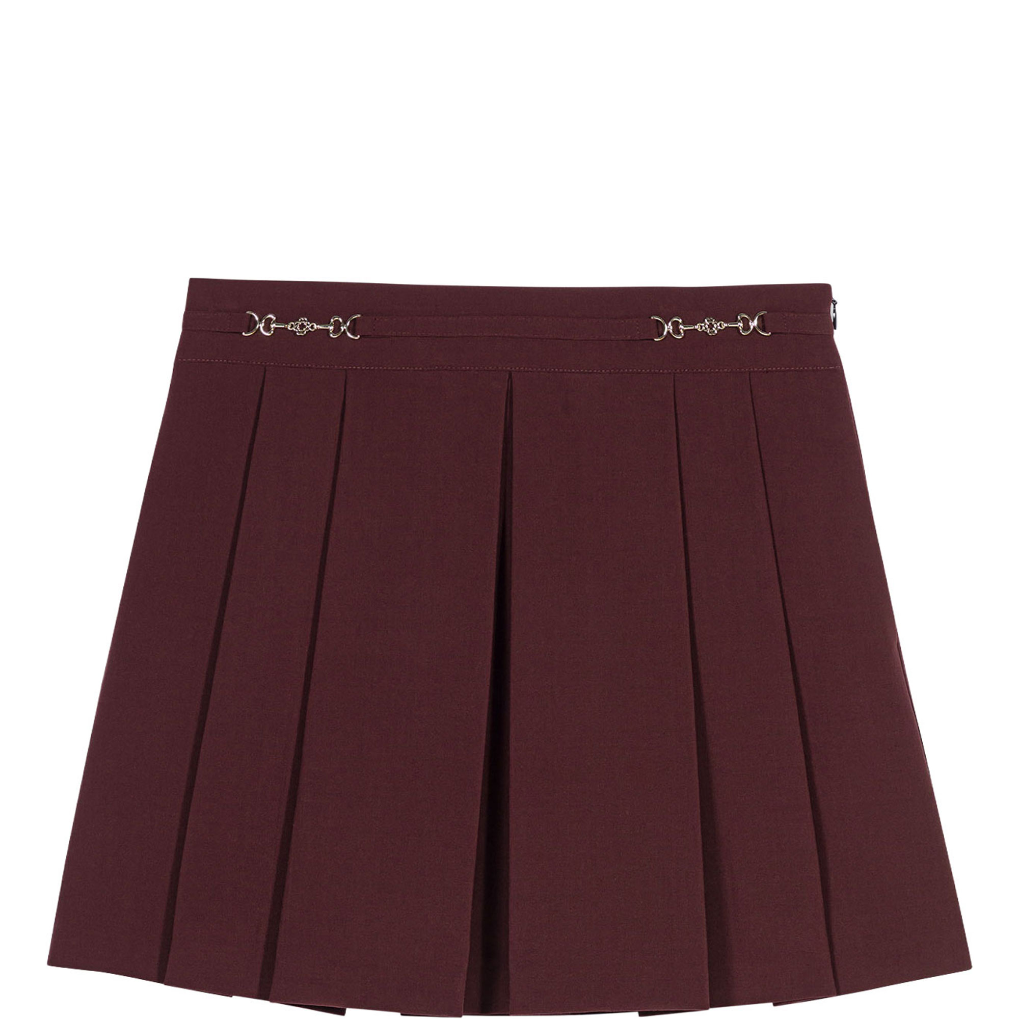 Box Pleat Mini Skirt