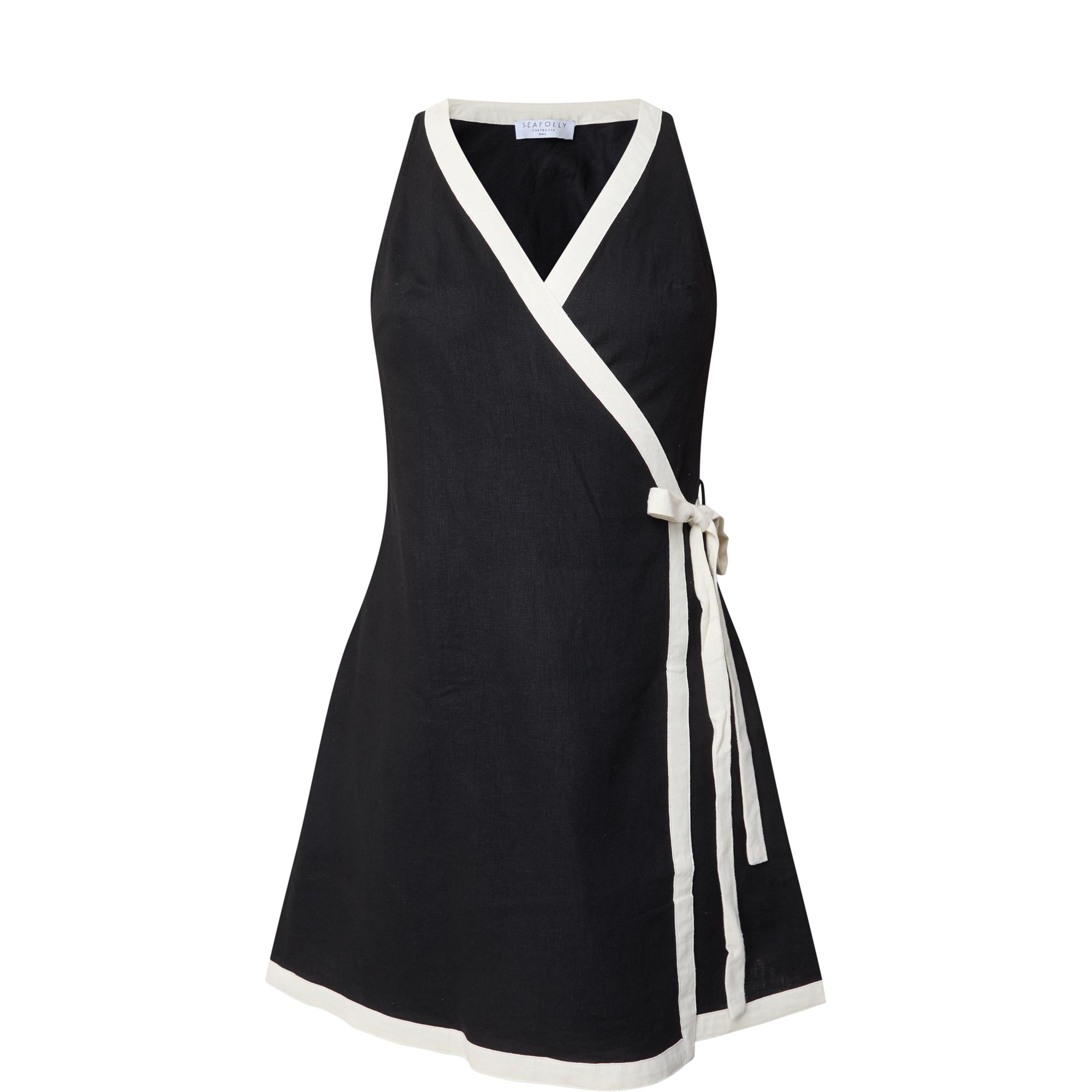 Bound Mini Wrap Dress