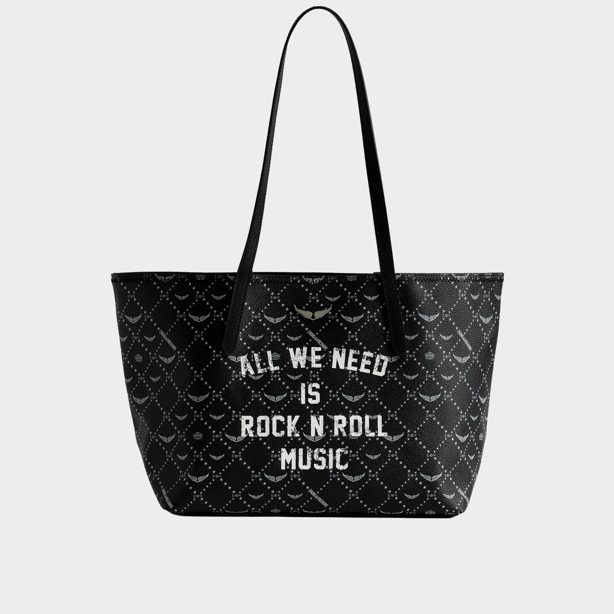 Z Shopper Monogram Music Tag Tote Bag