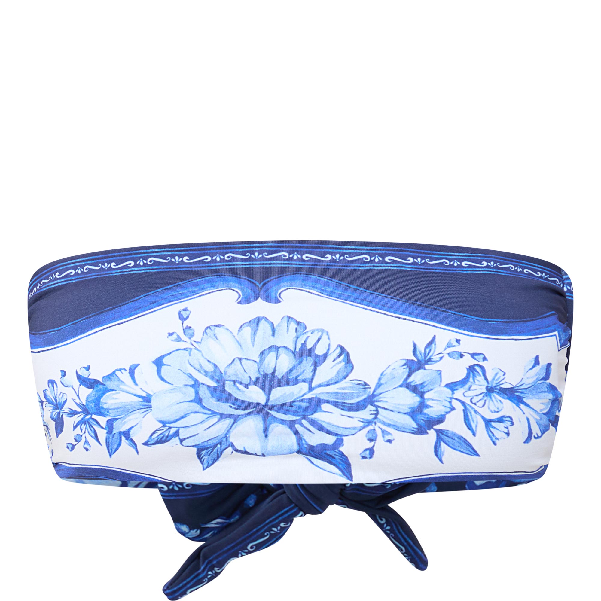 Porcelain Garden Bandeau Bikini Top